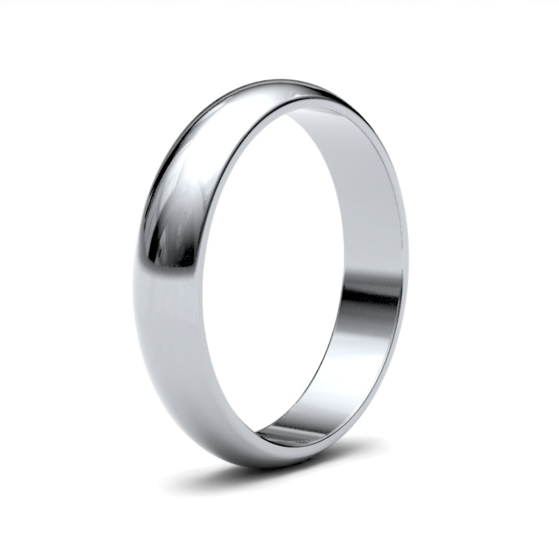 Gents D-Shape Wedding Ring