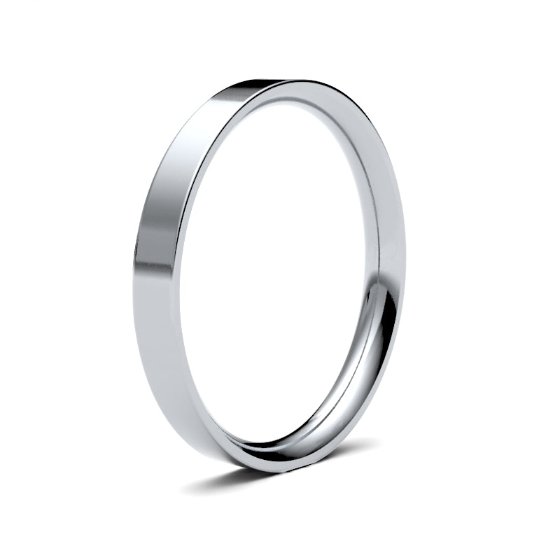 Ladies Flat Court Wedding Ring