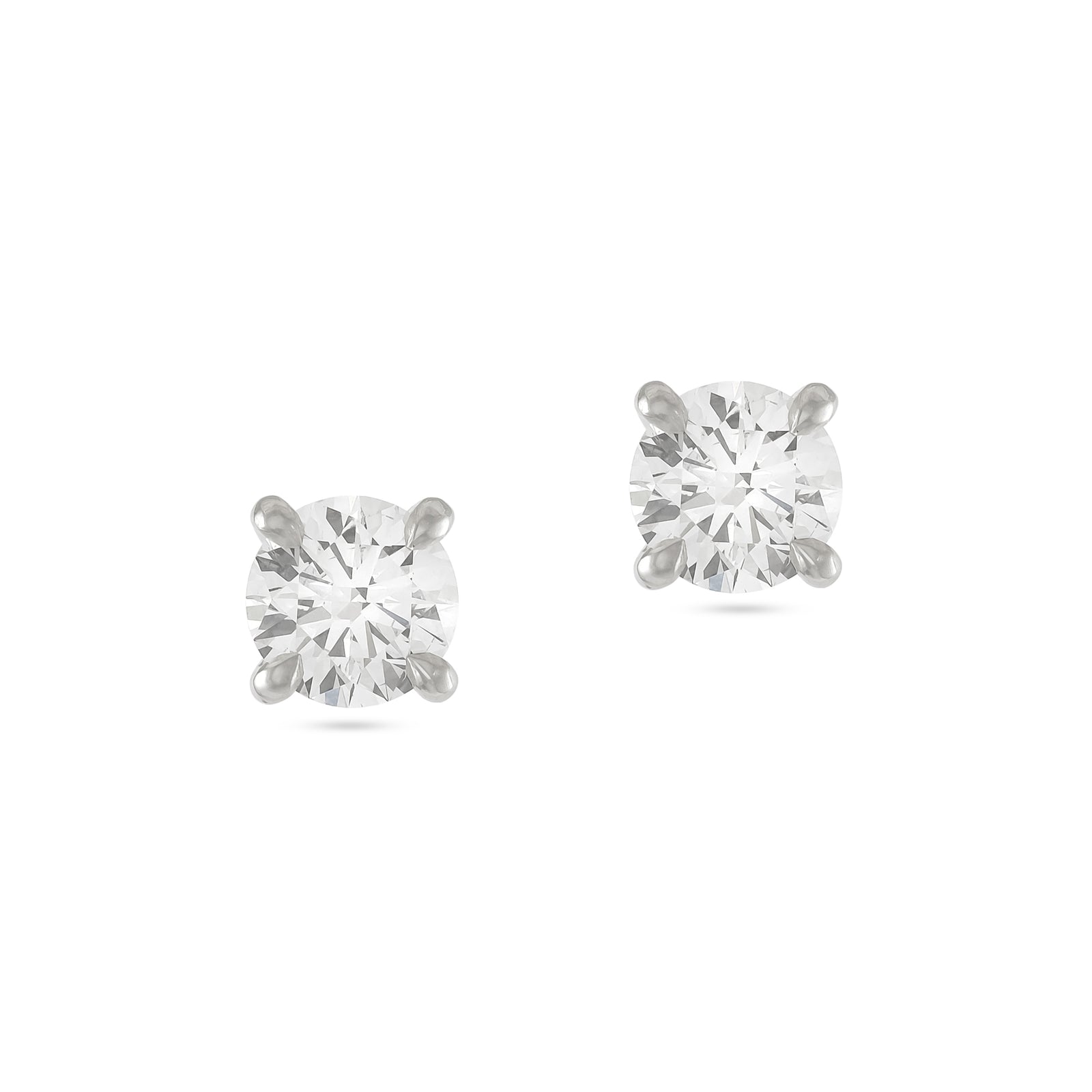 2.00ct Lab-Diamond Platinum Stud Earrings