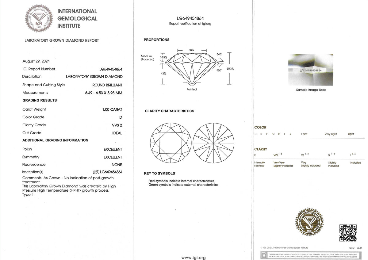 2.00ct Lab-Diamond Stud Earrings in 18ct Yellow Gold