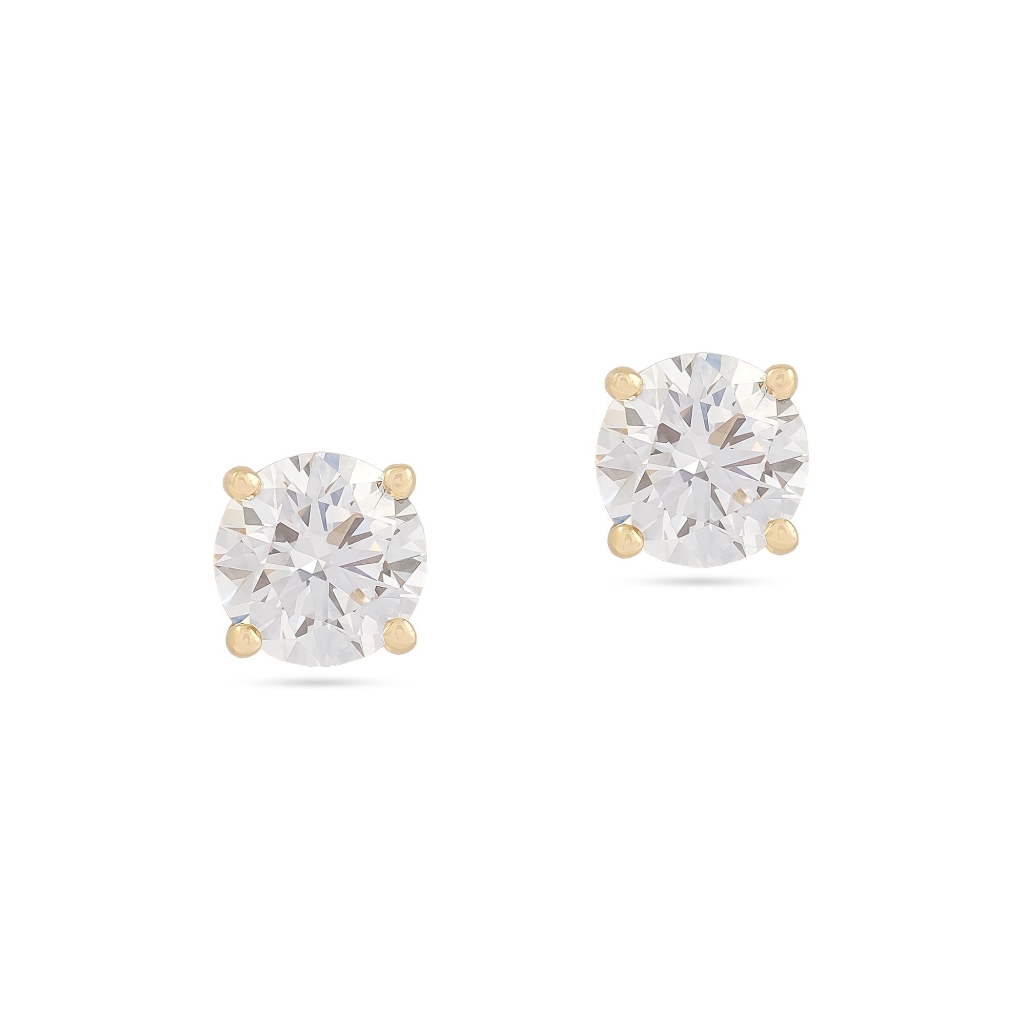 2.00ct Lab-Diamond Stud Earrings in 18ct Yellow Gold