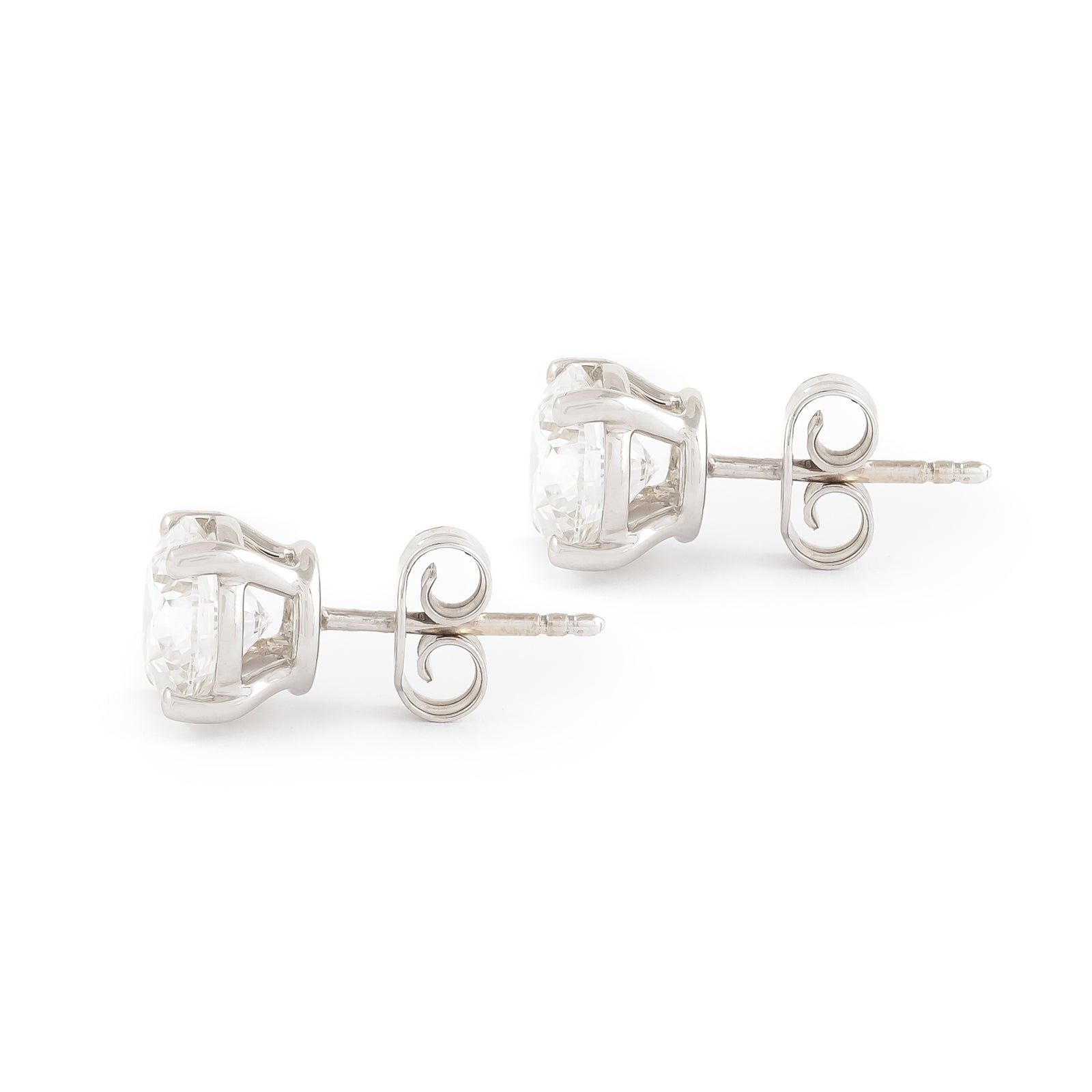 3.00ct Lab-Diamond Stud Earrings in 18ct White Gold