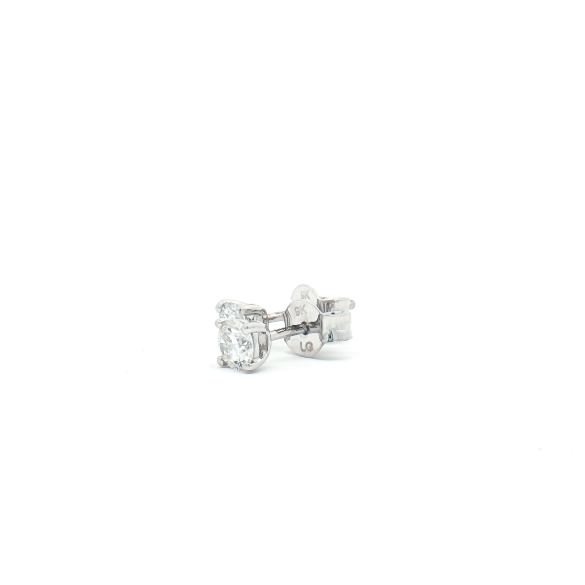 9ct White Gold Lab Diamond 0.50ct Studs