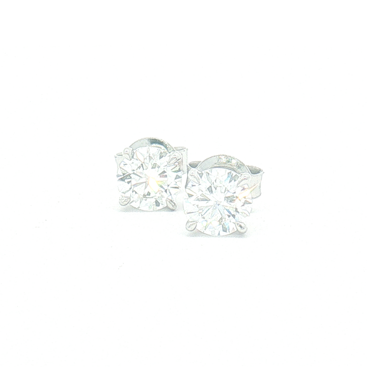 9ct White Gold Lab Diamond 1.50ct Stud Earrings