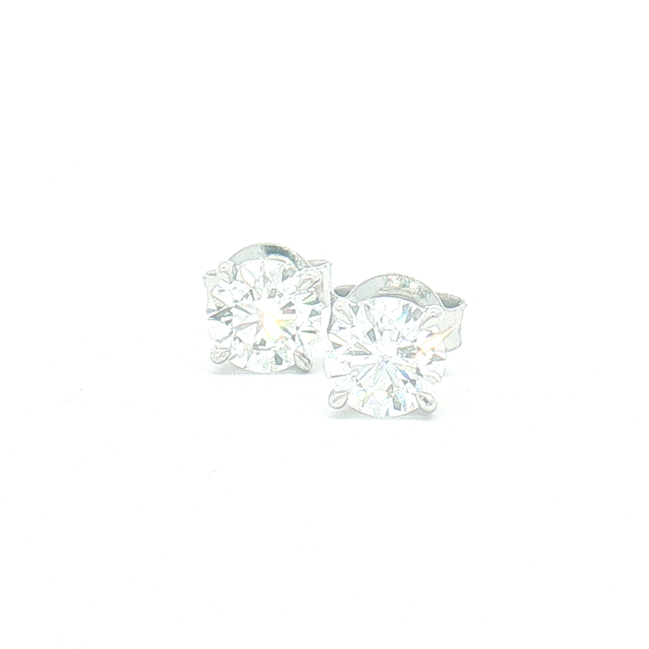 9ct White Gold Lab Diamond 1.50ct Stud Earrings