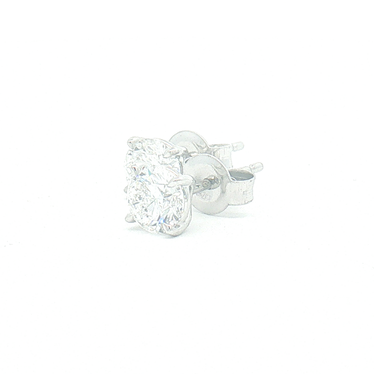 9ct White Gold Lab Diamond 1.50ct Stud Earrings
