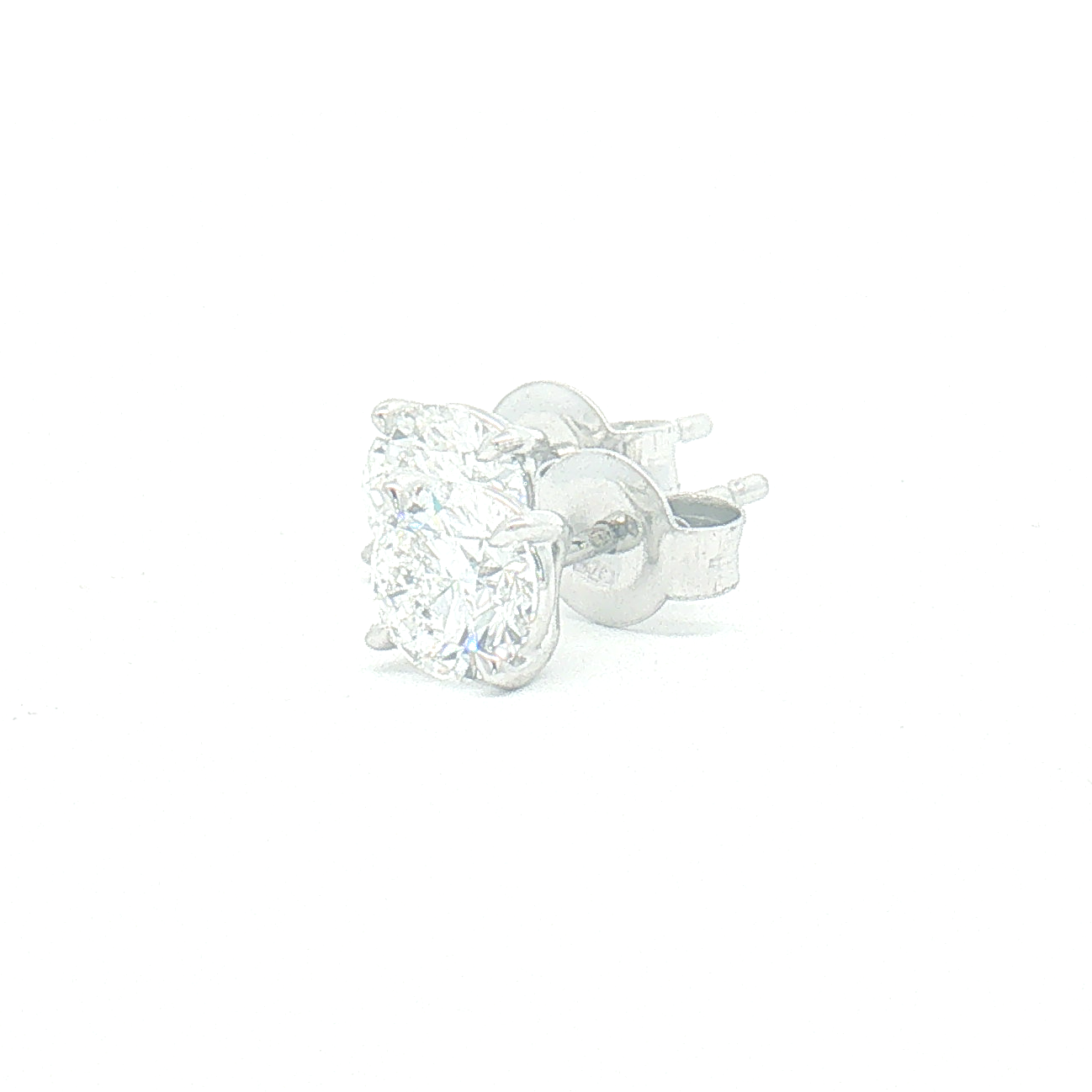9ct White Gold Lab Diamond 1.50ct Stud Earrings