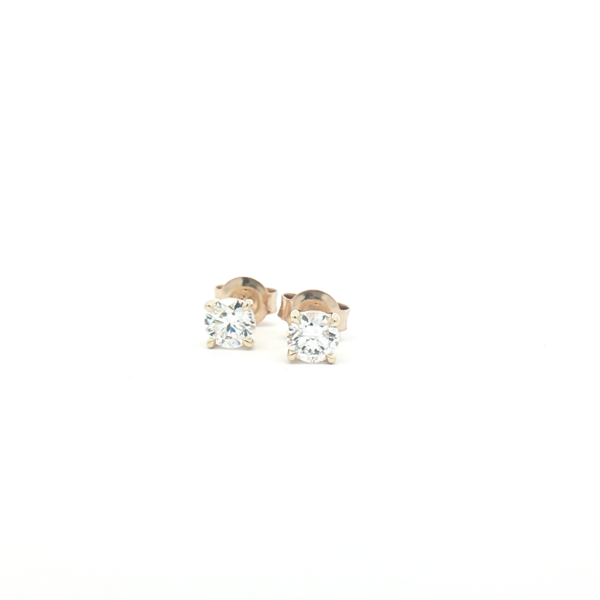 9ct Yellow Gold 1.00ct Lab Diamond Stud Earrings