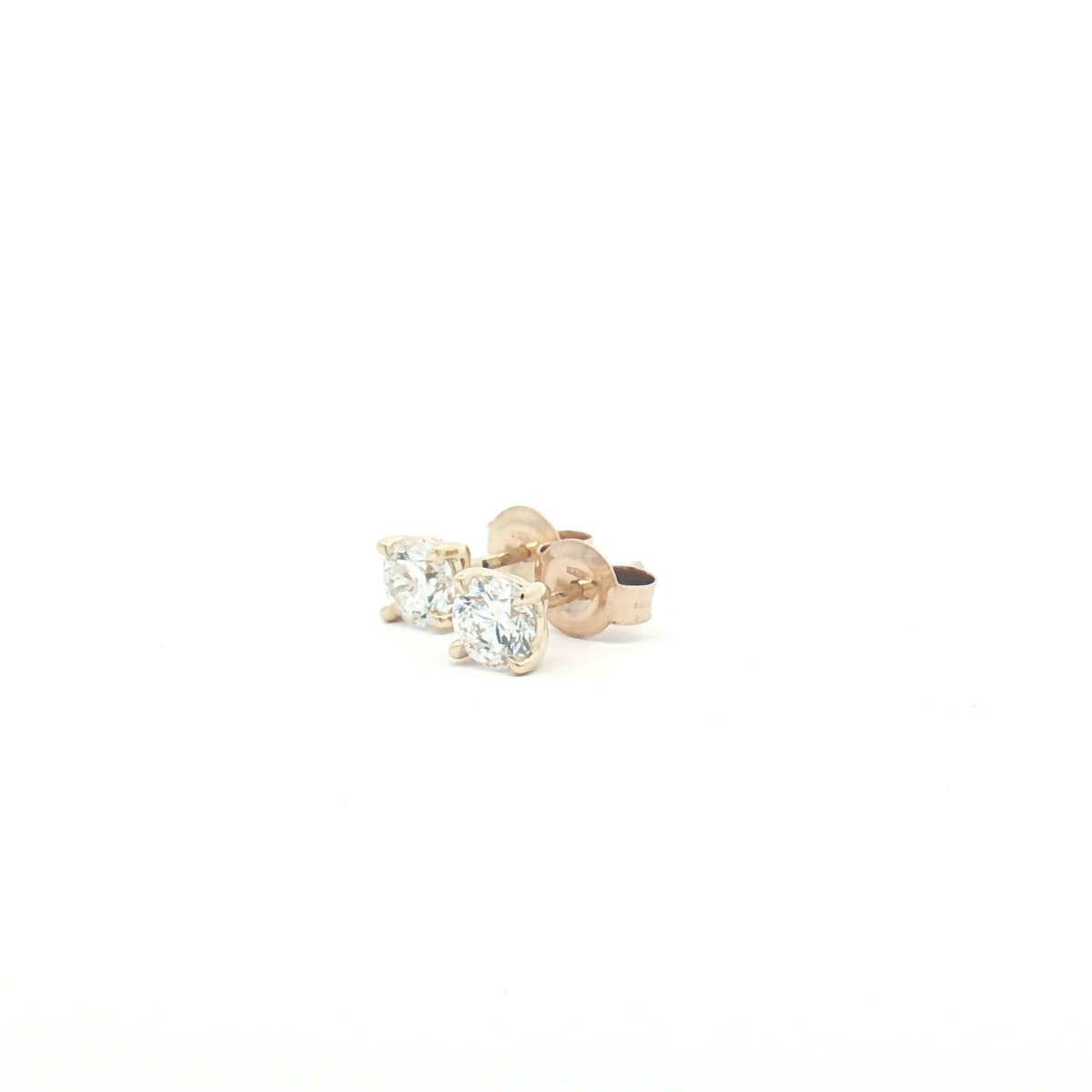 9ct Yellow Gold 1.00ct Lab Diamond Stud Earrings
