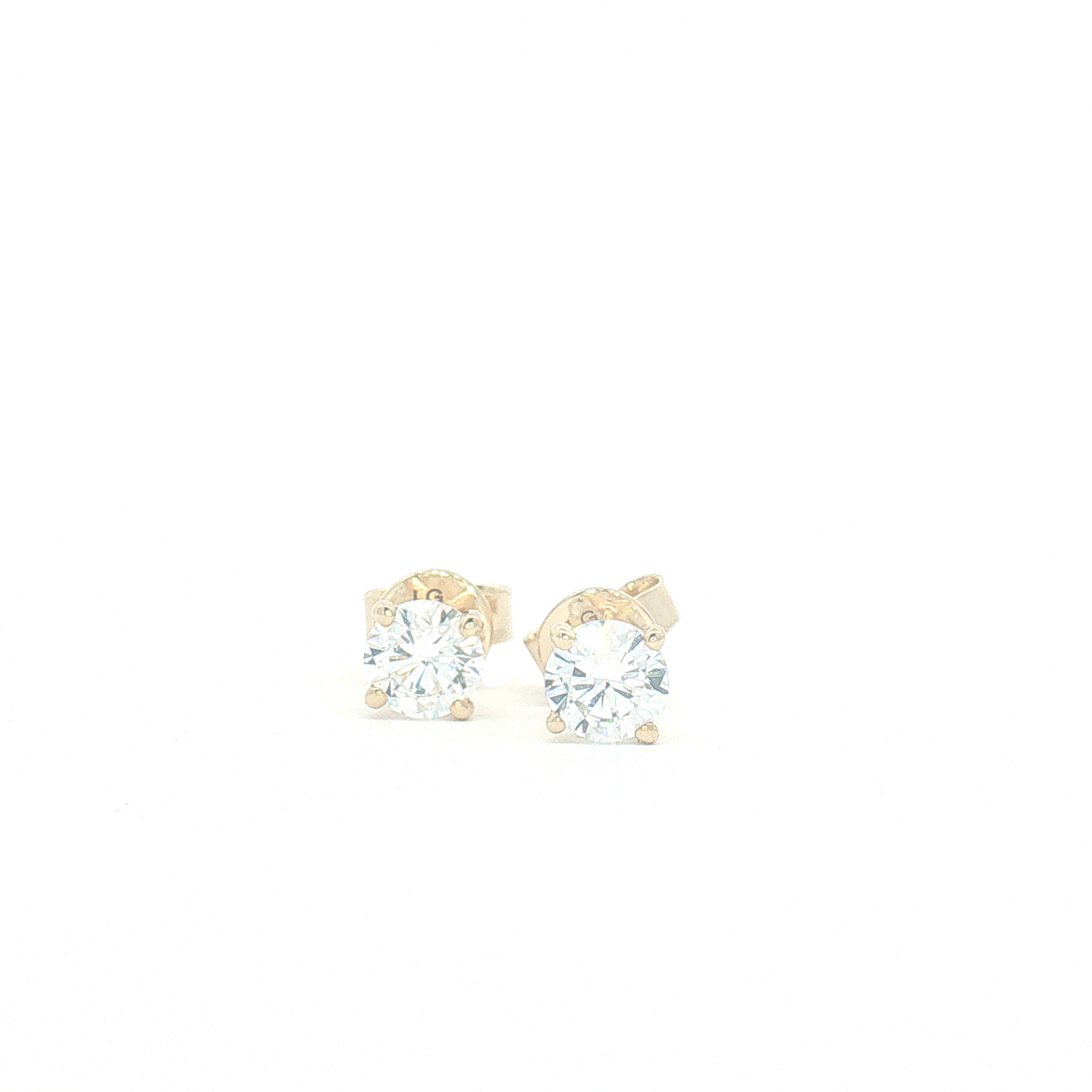9ct Yellow Gold 1.00ct Lab Diamonds Stud Earrings