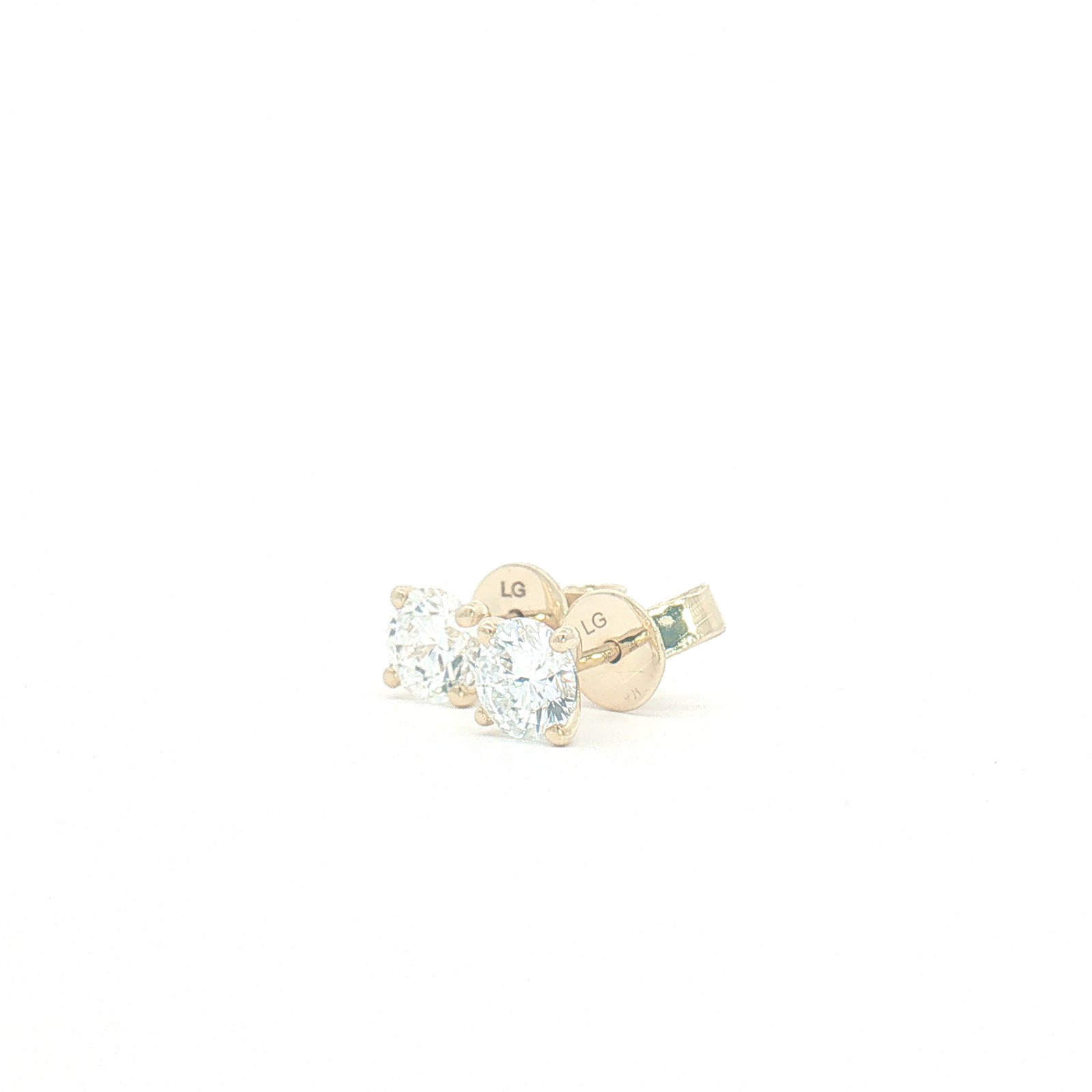 9ct Yellow Gold 1.00ct Lab Diamonds Stud Earrings