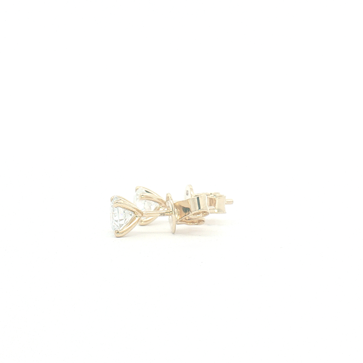 9ct Yellow Gold 1.00ct Lab Diamonds Stud Earrings