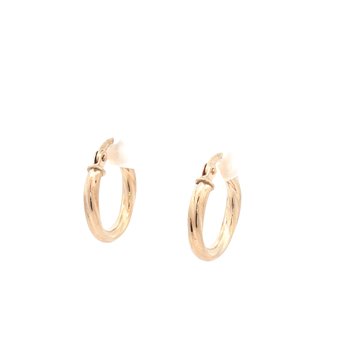 9ct Yellow Gold 10mm Twist Hoop Earrings