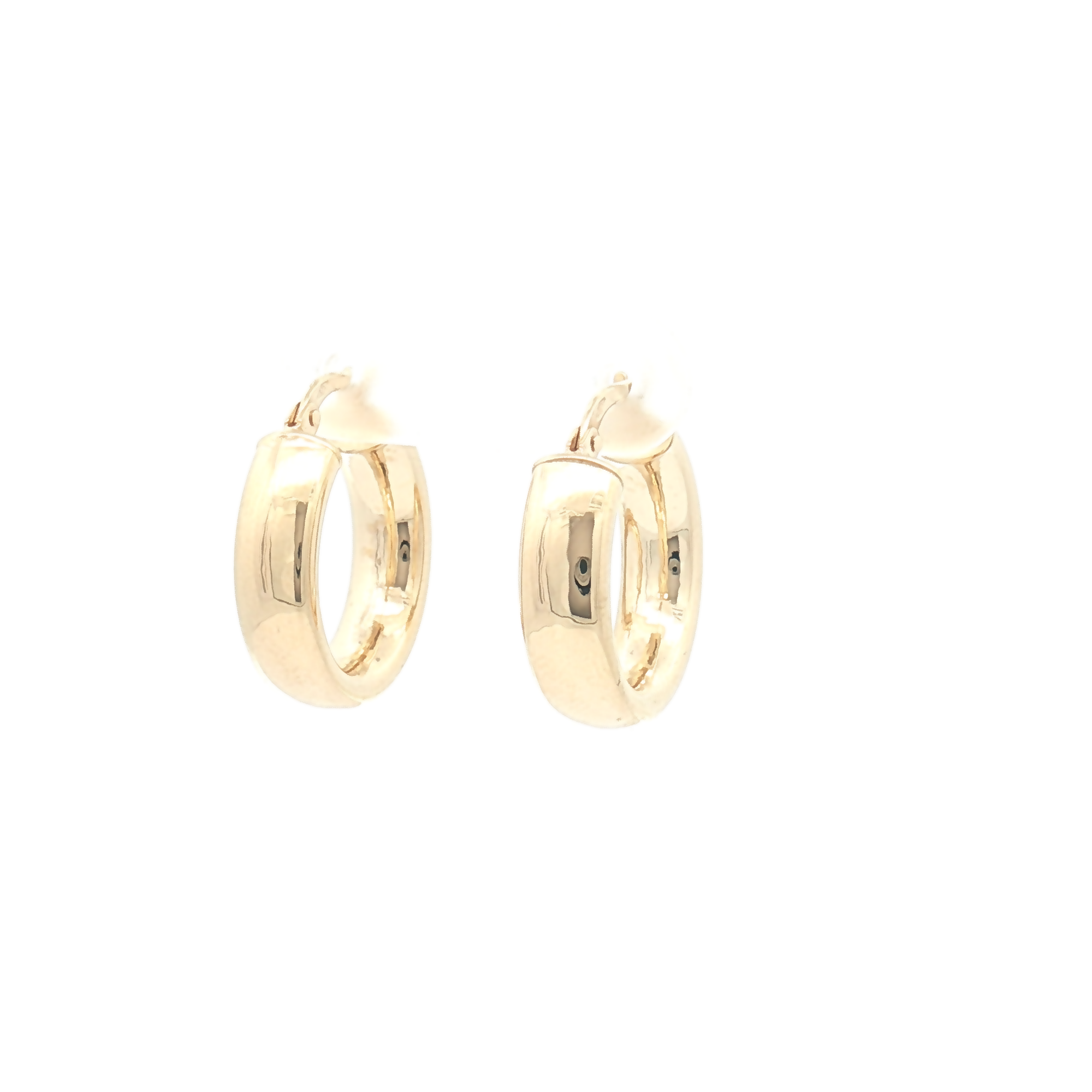 9ct Yellow Gold 12mm Hoop Earrings