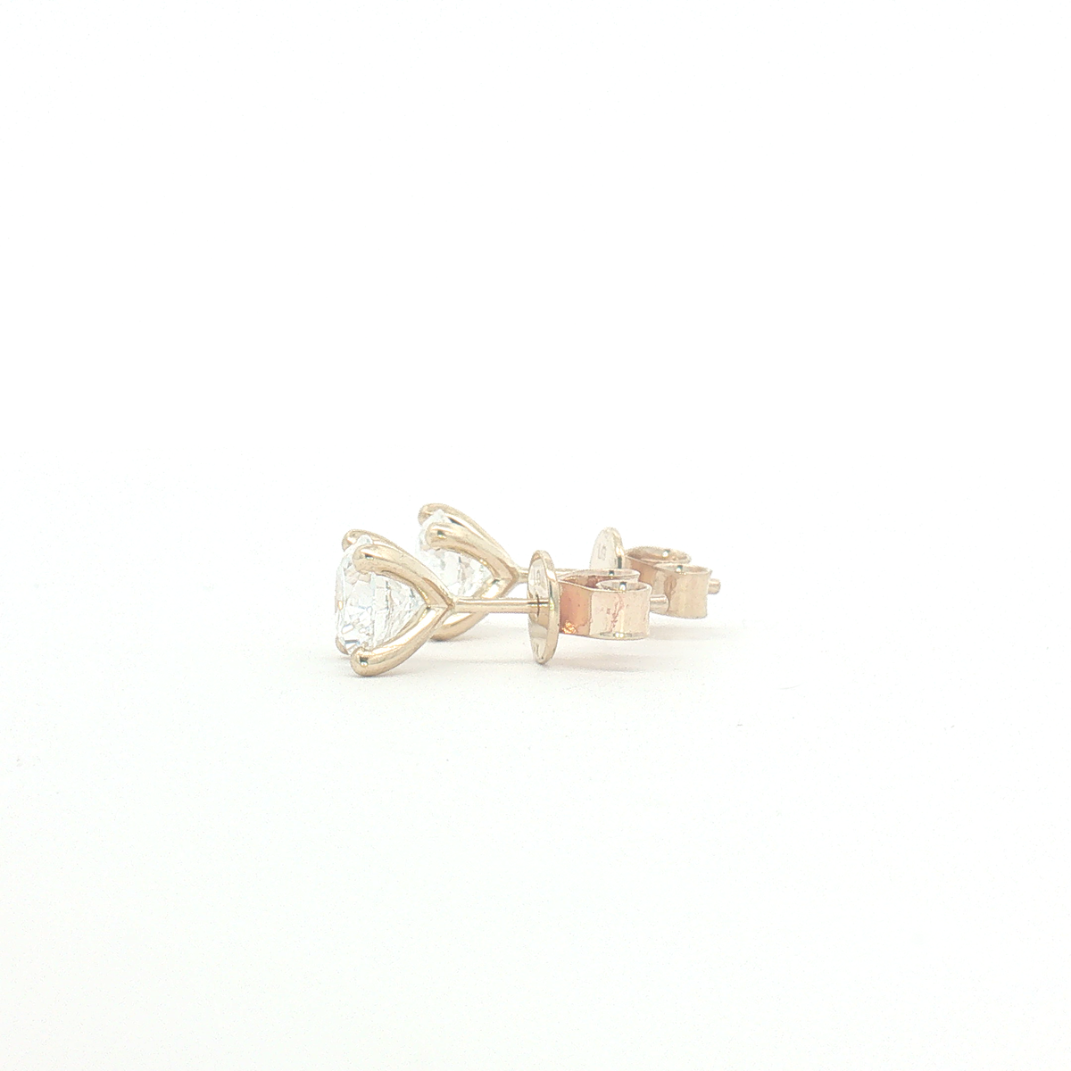 9ct Yellow Gold 2.00ct Lab Diamond Stud Earrings