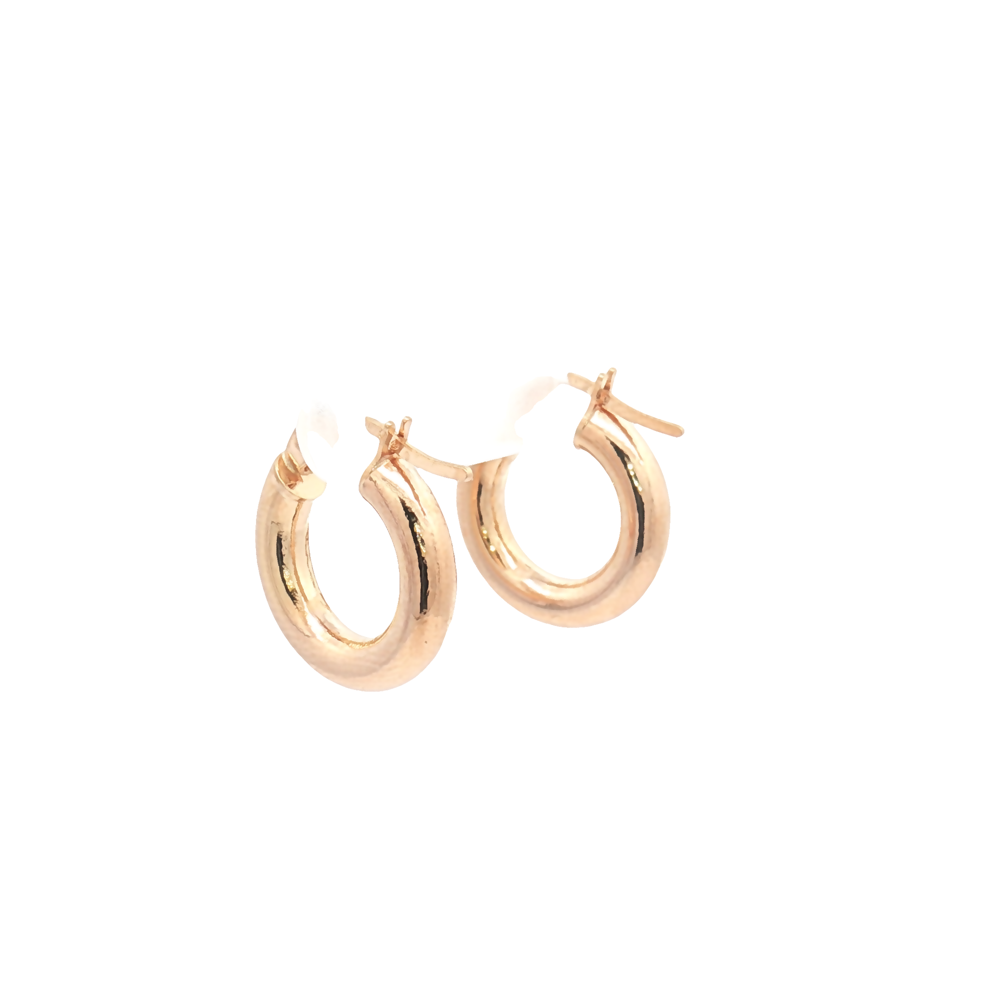9ct Yellow Gold 8mm Hoop Earrings