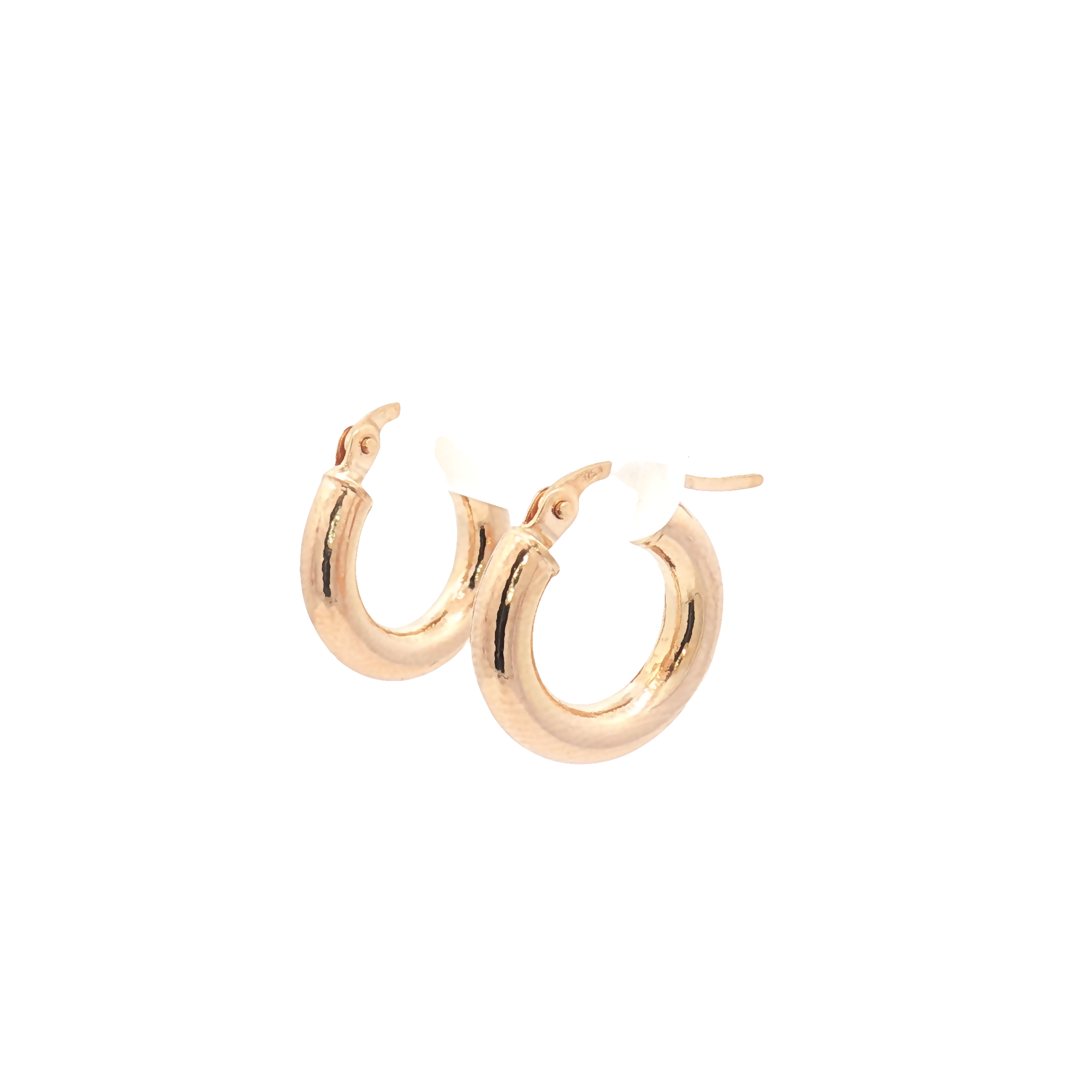 9ct Yellow Gold 8mm Hoop Earrings