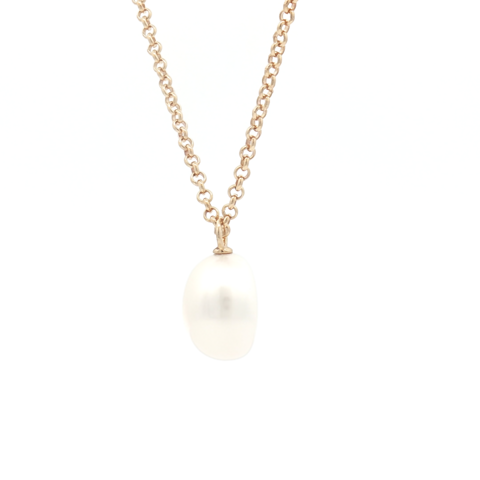 9ct Yellow Gold Baroque Pearl Pendant