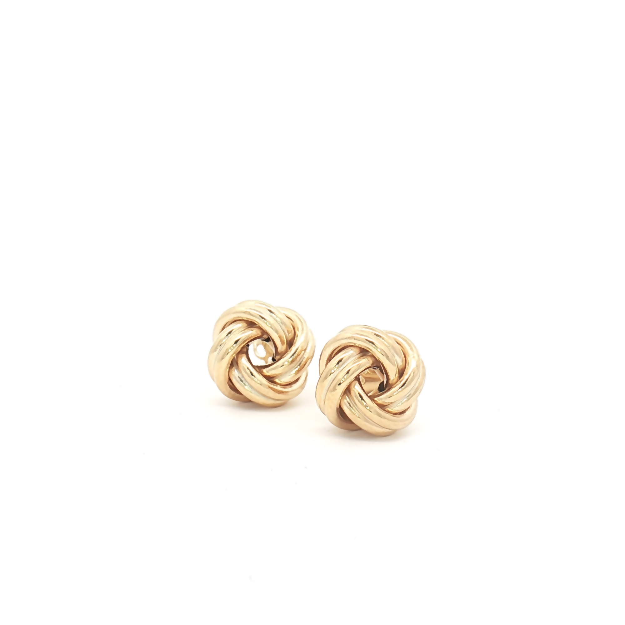 9ct Yellow Gold Double Knot Studs