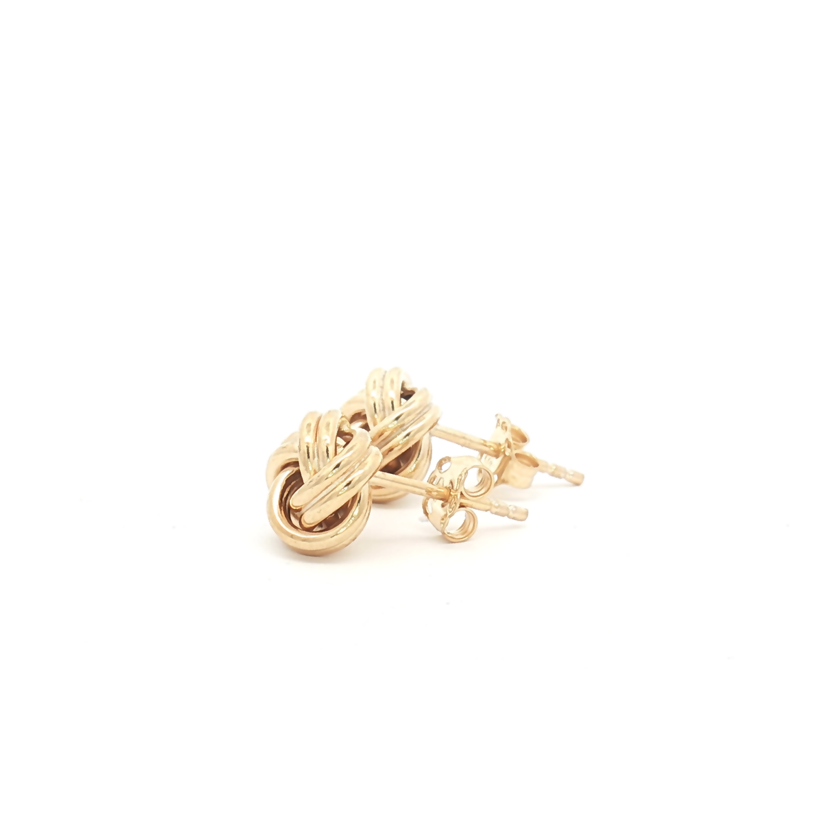 9ct Yellow Gold Double Knot Studs