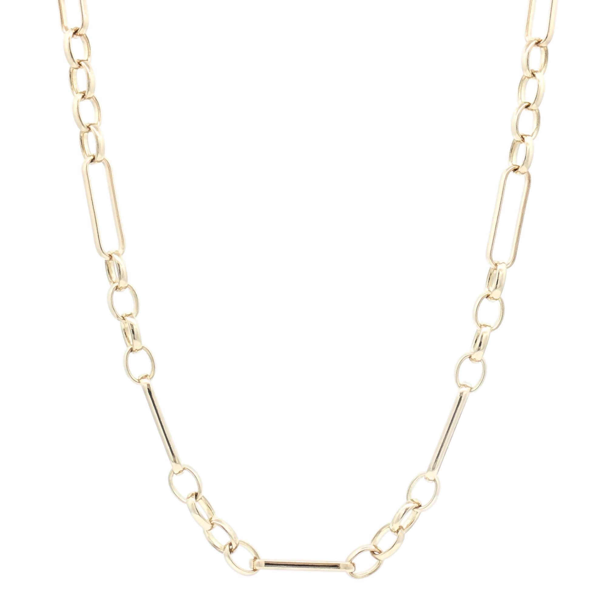 9ct Yellow Gold Figaro Belcher 20'' Chain