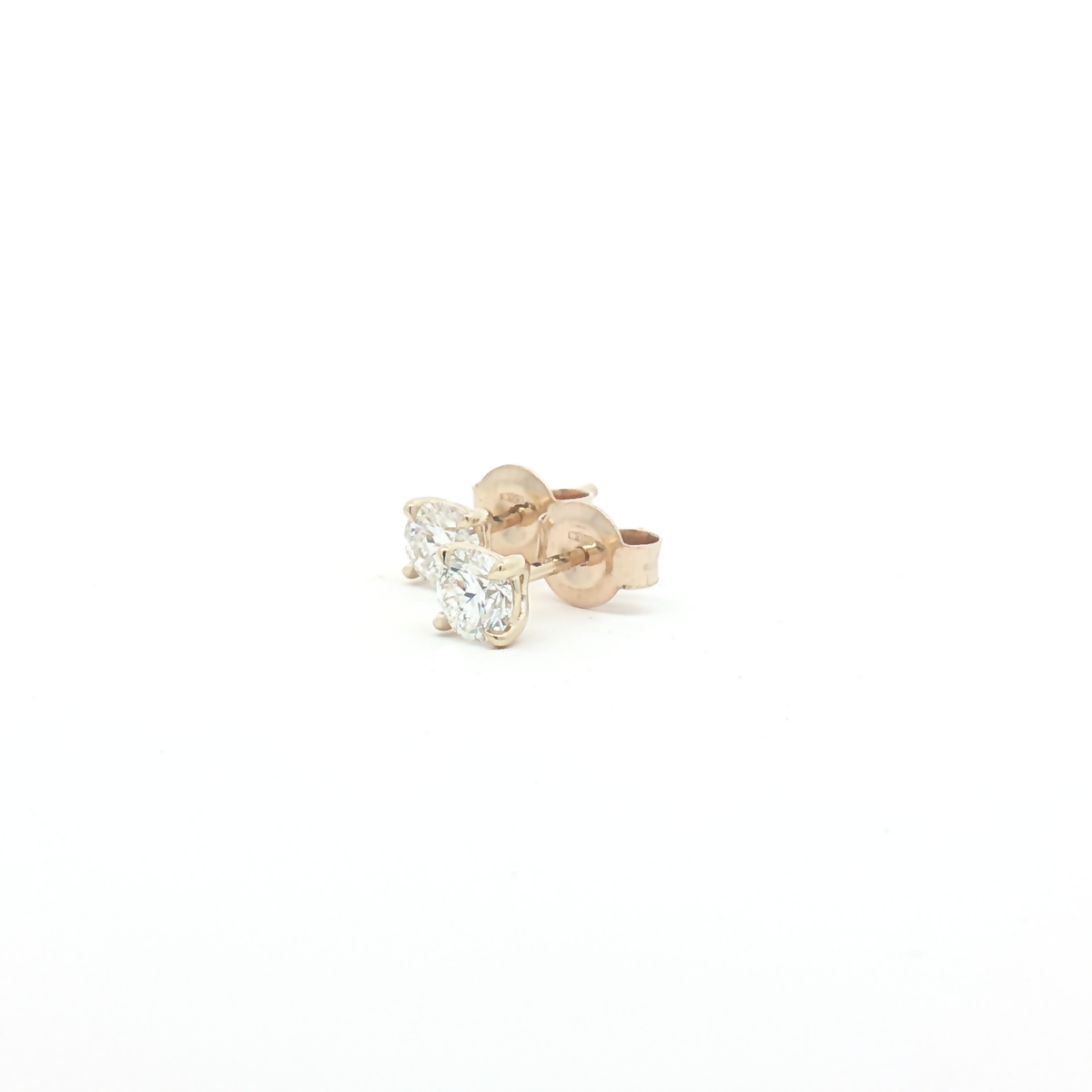 9ct Yellow Gold Lab Diamond 0.70ct Stud Earrings
