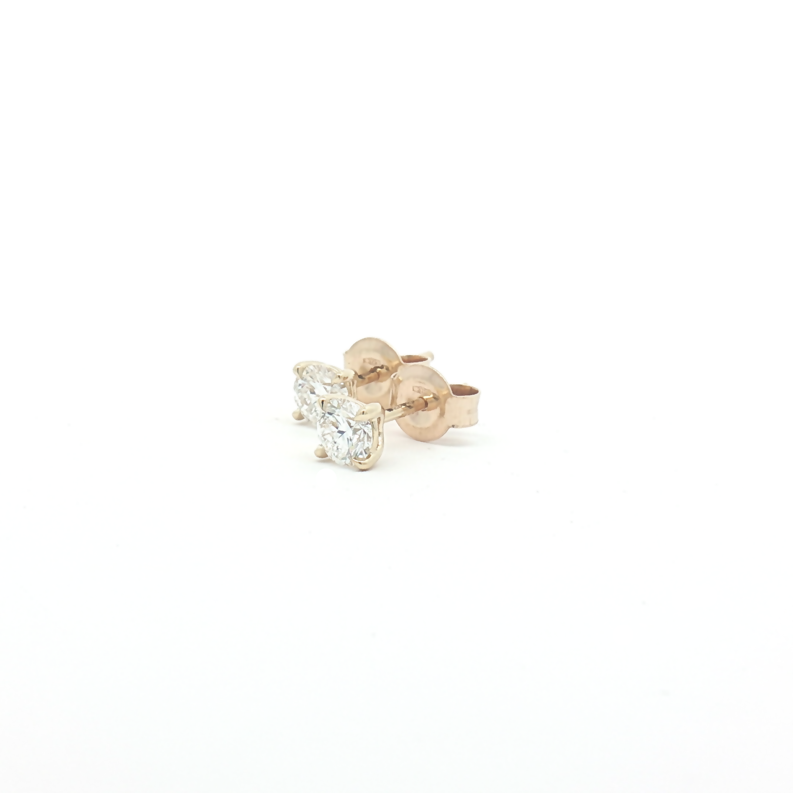 9ct Yellow Gold Lab Diamond 0.70ct Stud Earrings