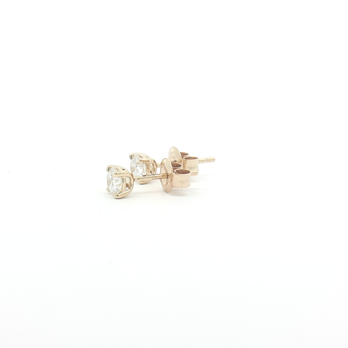 9ct Yellow Gold Lab Diamond 0.70ct Stud Earrings
