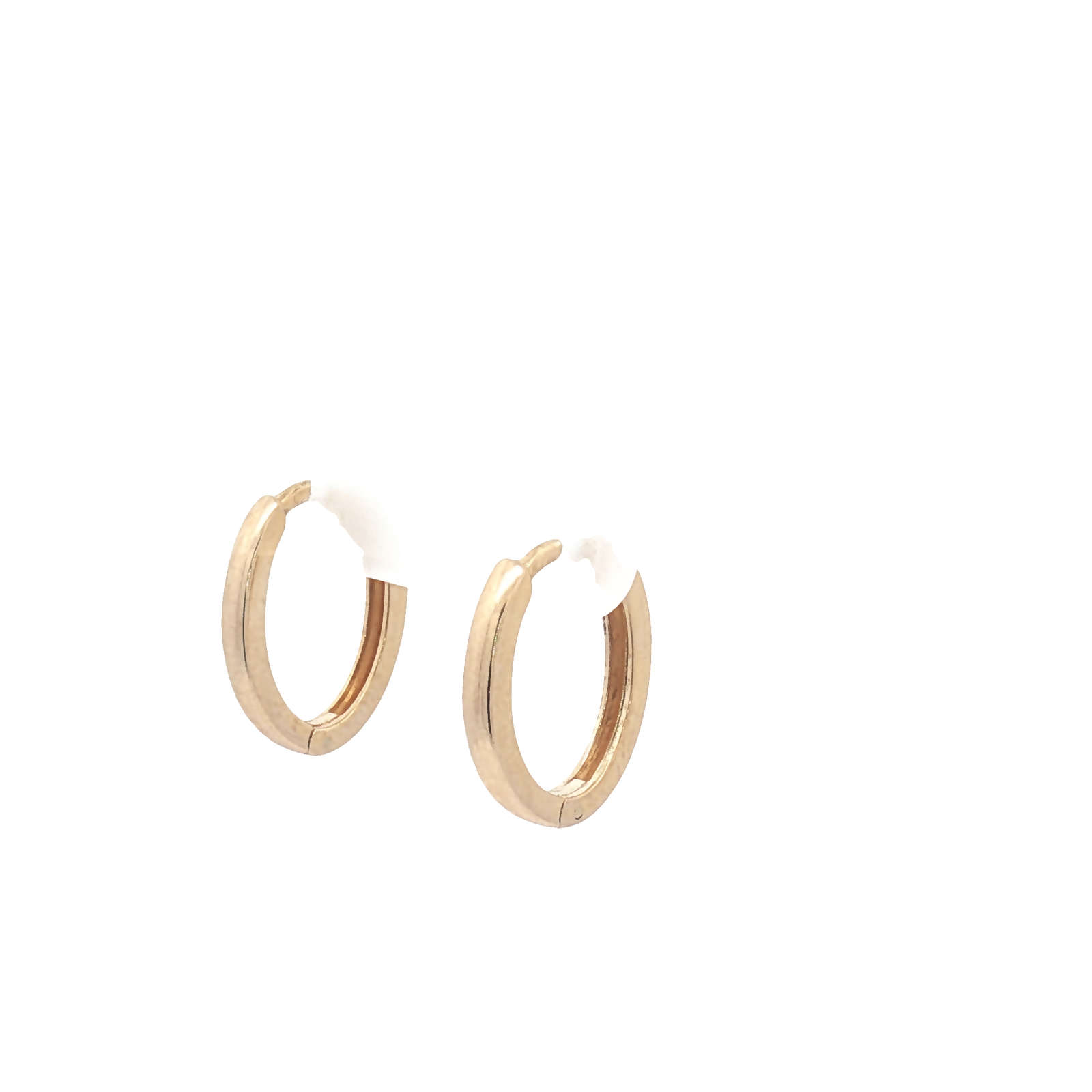 9ct Yellow Gold Oval Hoop Earrings