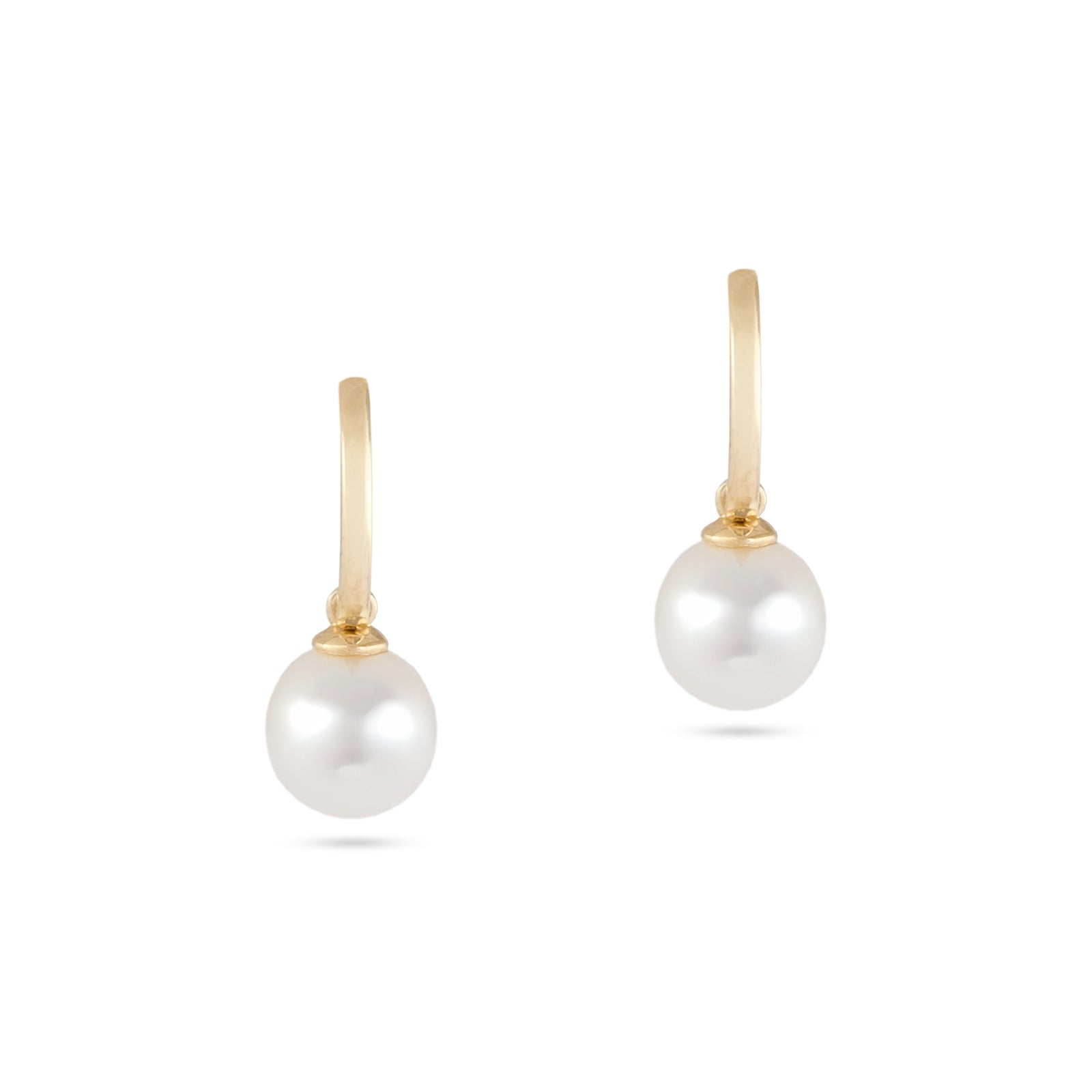 9ct Yellow Gold Pearl Drop Earrings