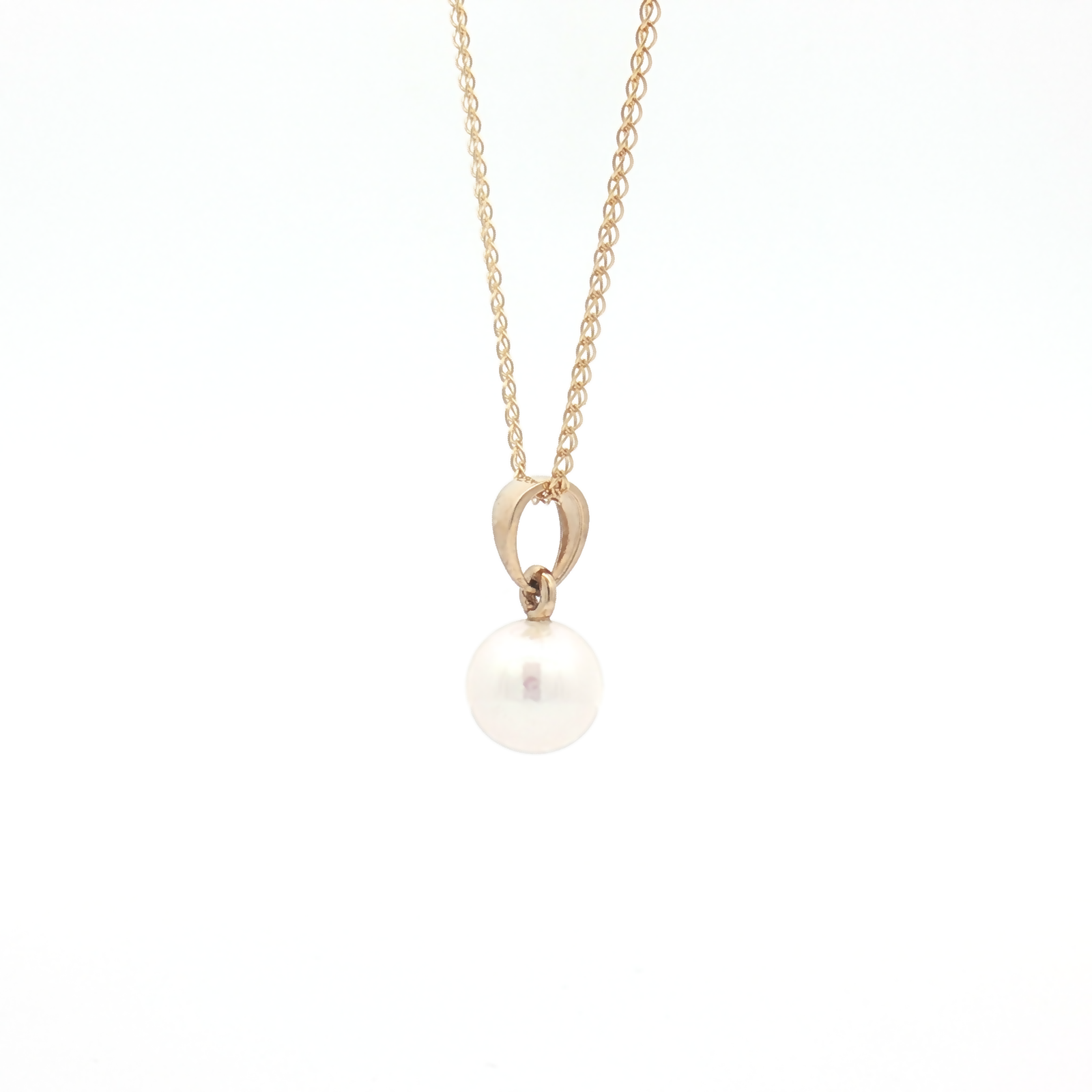 9ct Yellow Gold River Cultured Pearl Pendant