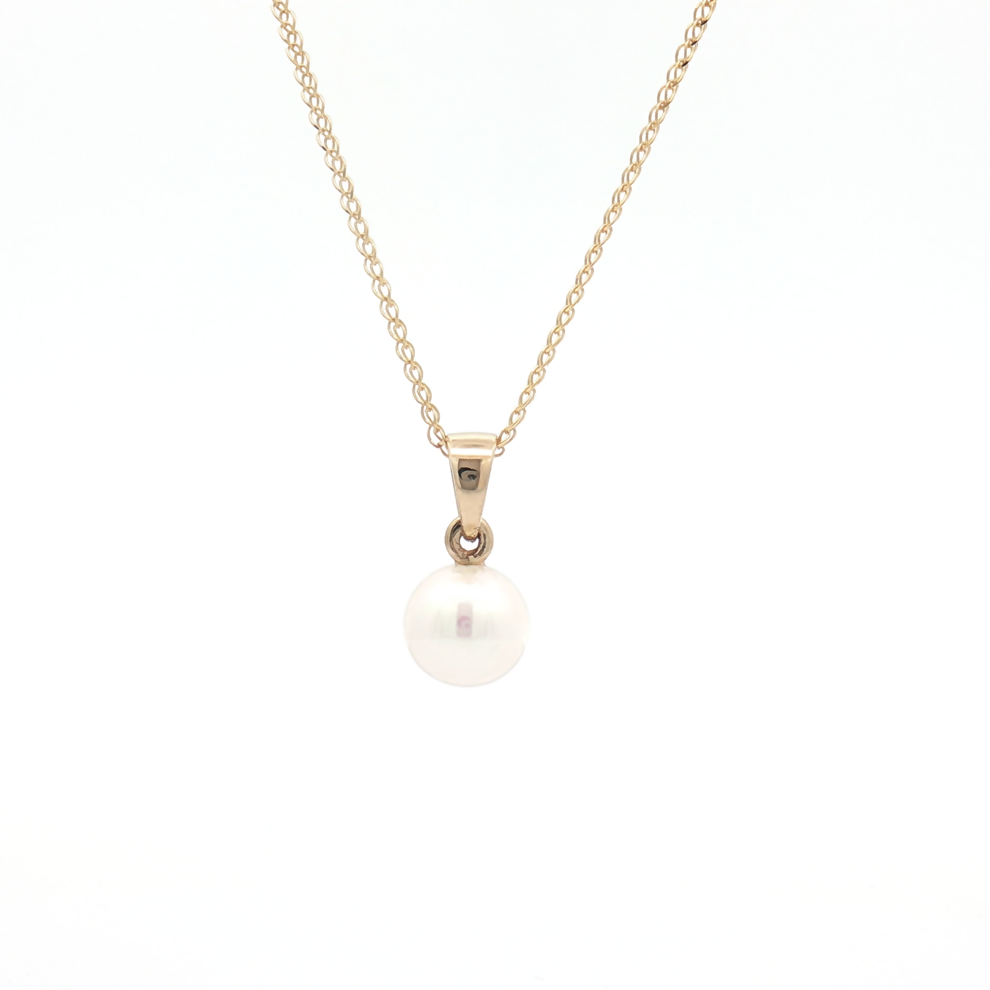 9ct Yellow Gold River Cultured Pearl Pendant