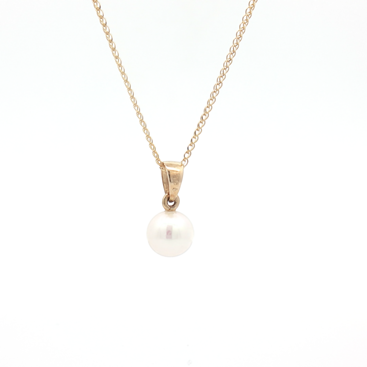 9ct Yellow Gold River Cultured Pearl Pendant