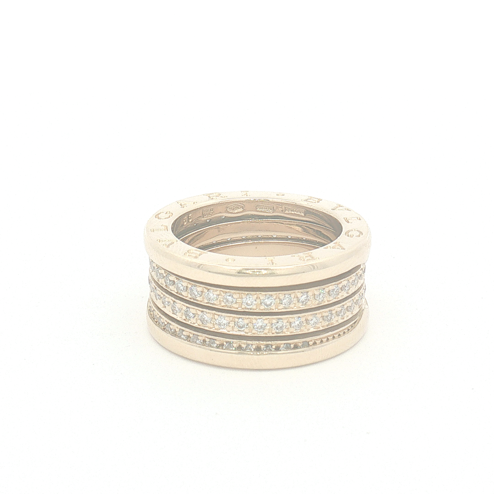 Bvlgari B.zero1 Three-Band Diamond set Ring