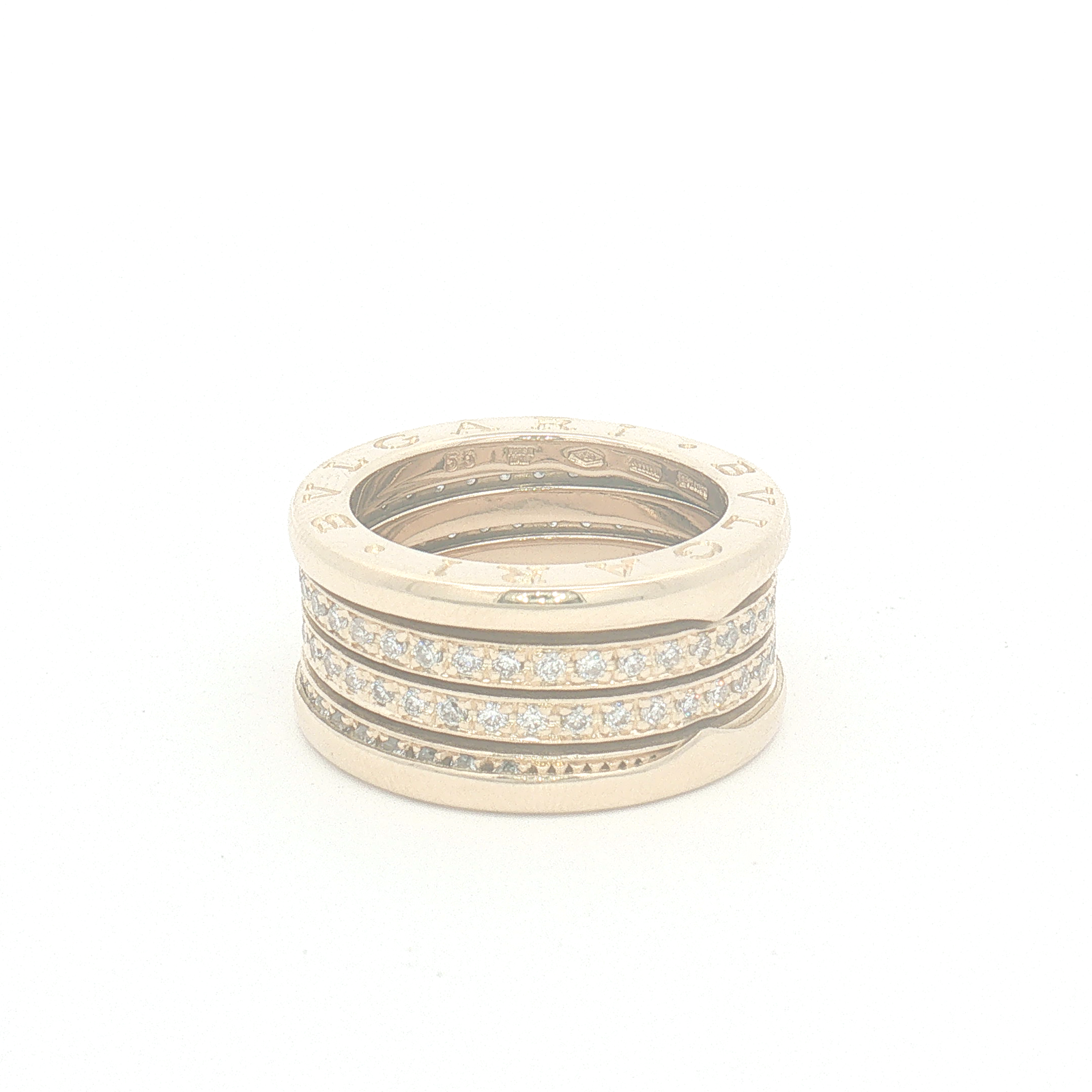 Bvlgari B.zero1 Three-Band Diamond set Ring