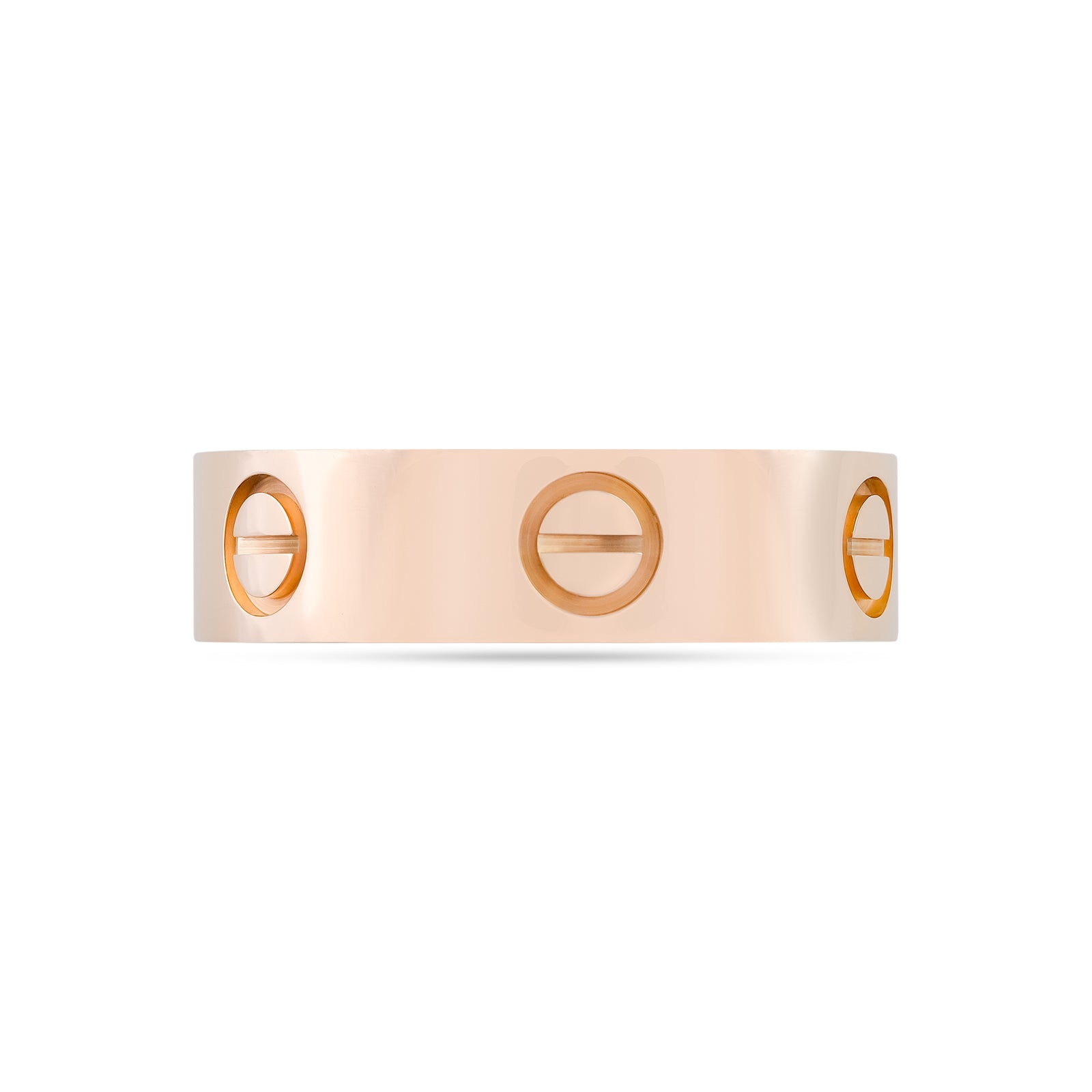 Cartier 18ct Rose Gold Plain Love Ring