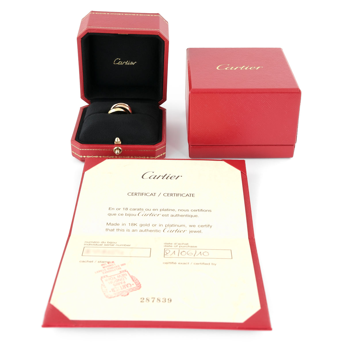 Cartier 18ct Gold Trinity Ring