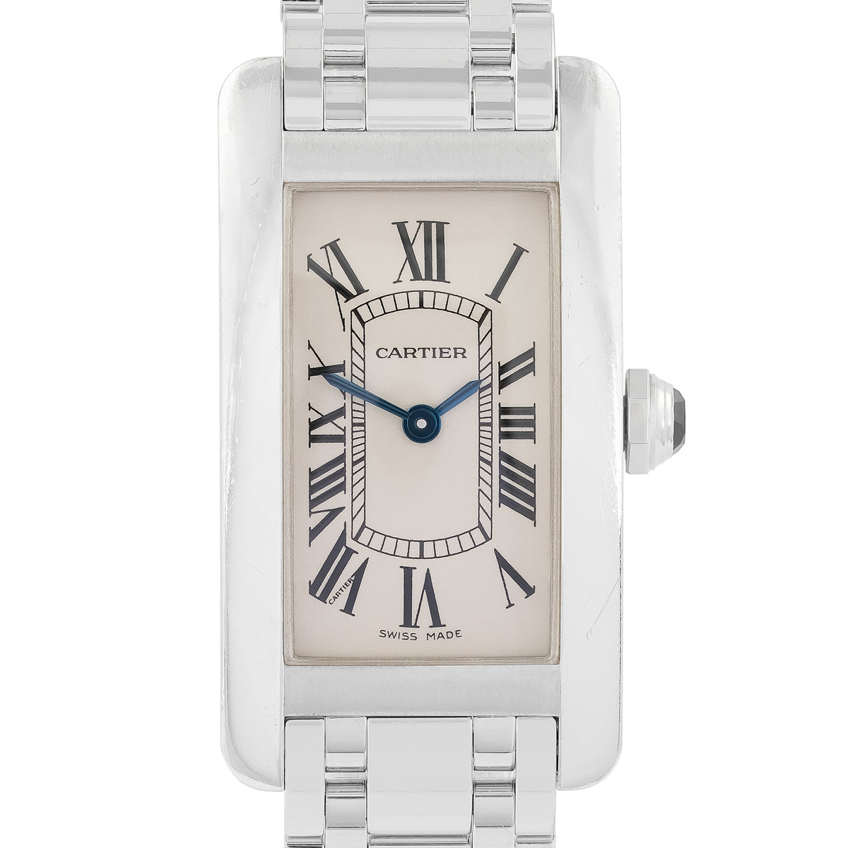 Cartier 18ct White Gold Tank Americaine 2489