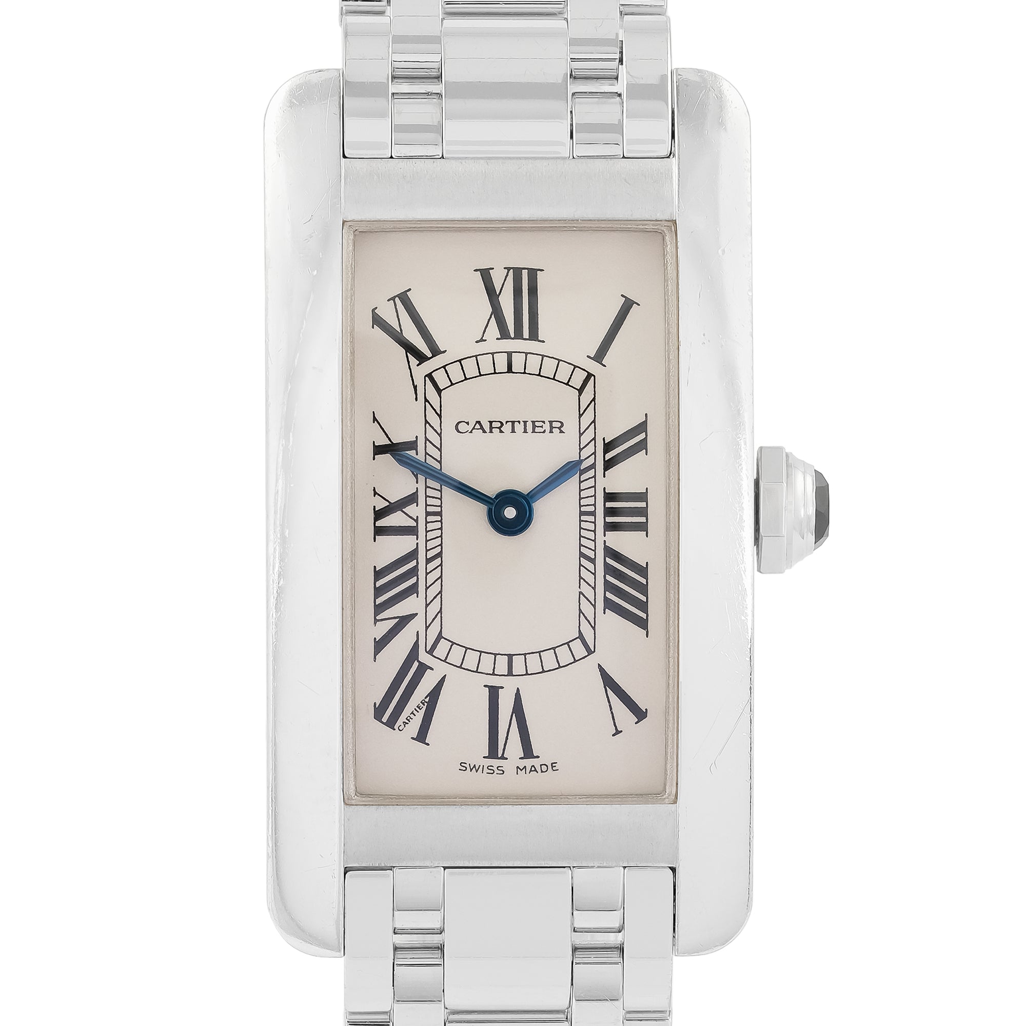 Cartier 18ct White Gold Tank Americaine 2489