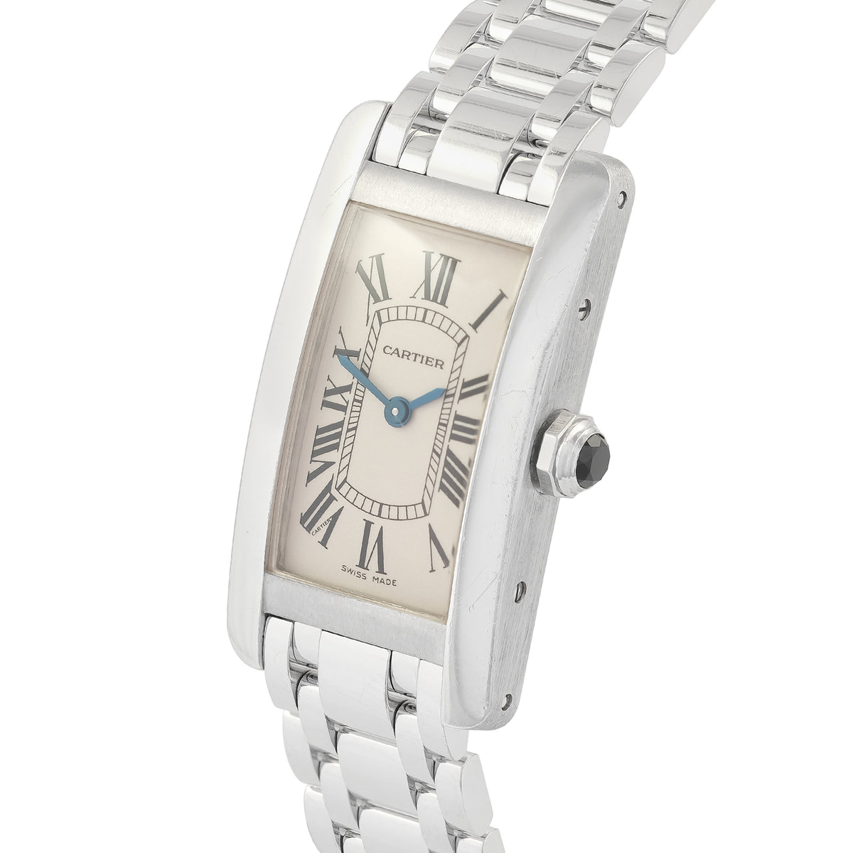 Cartier 18ct White Gold Tank Americaine 2489