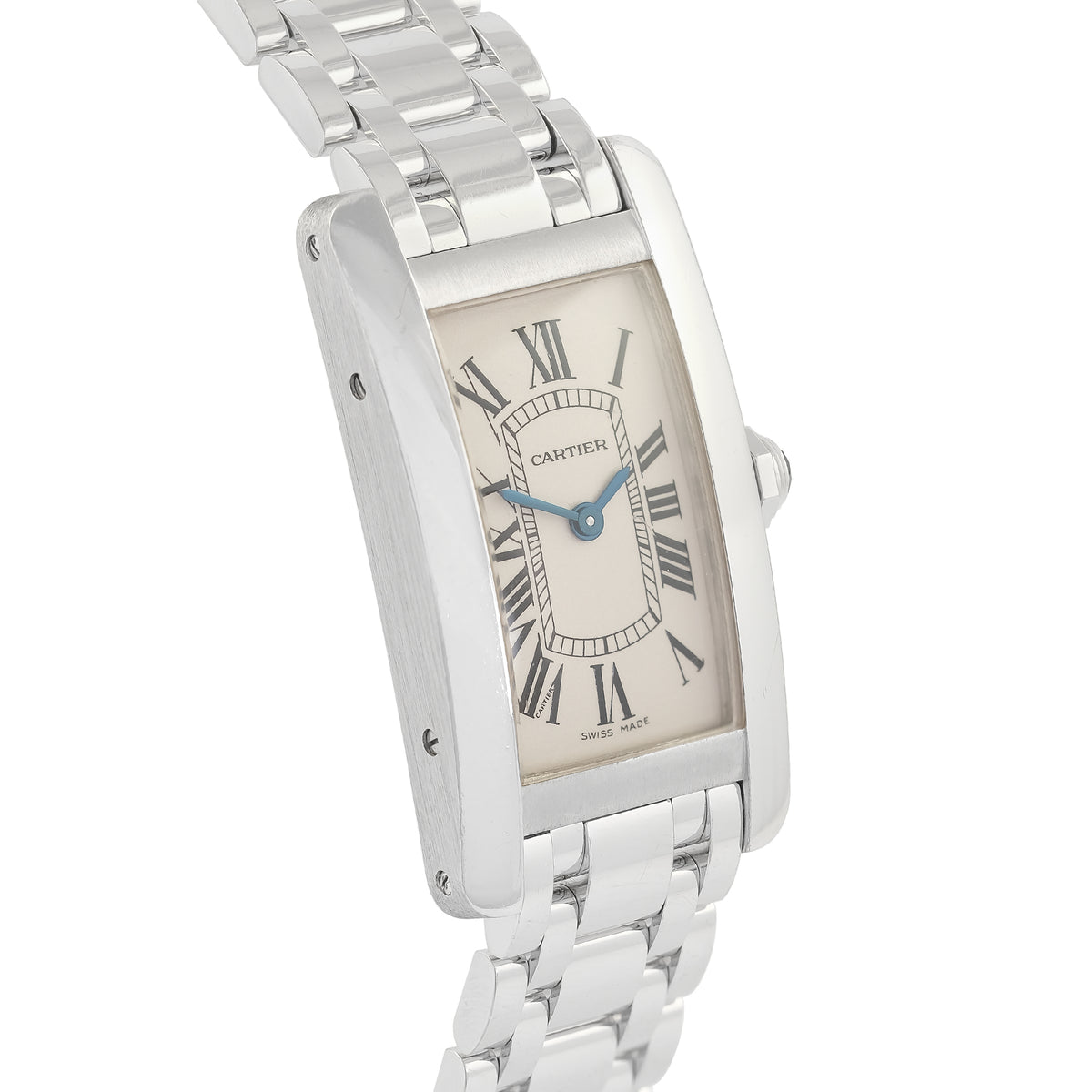 Cartier 18ct White Gold Tank Americaine 2489