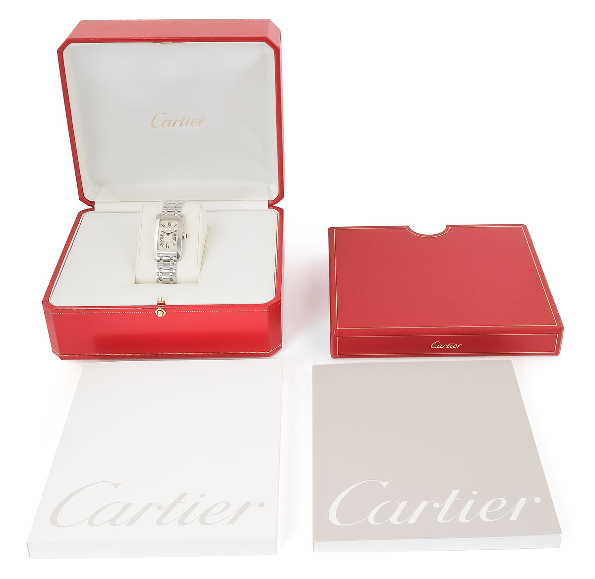 Cartier 18ct White Gold Tank Americaine 2489