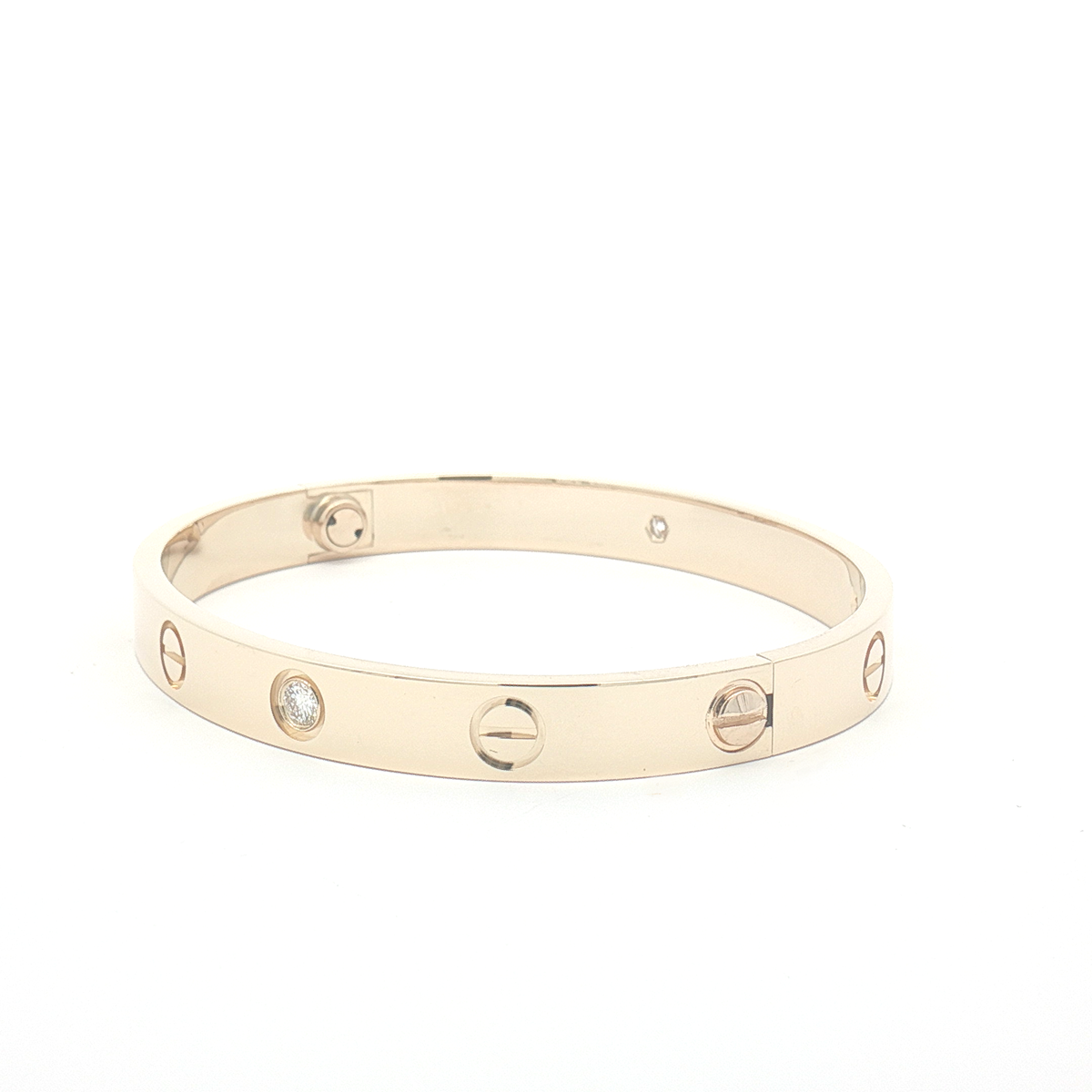 Cartier 18ct Yellow Gold 4 Diamond Love Bangle GT2027