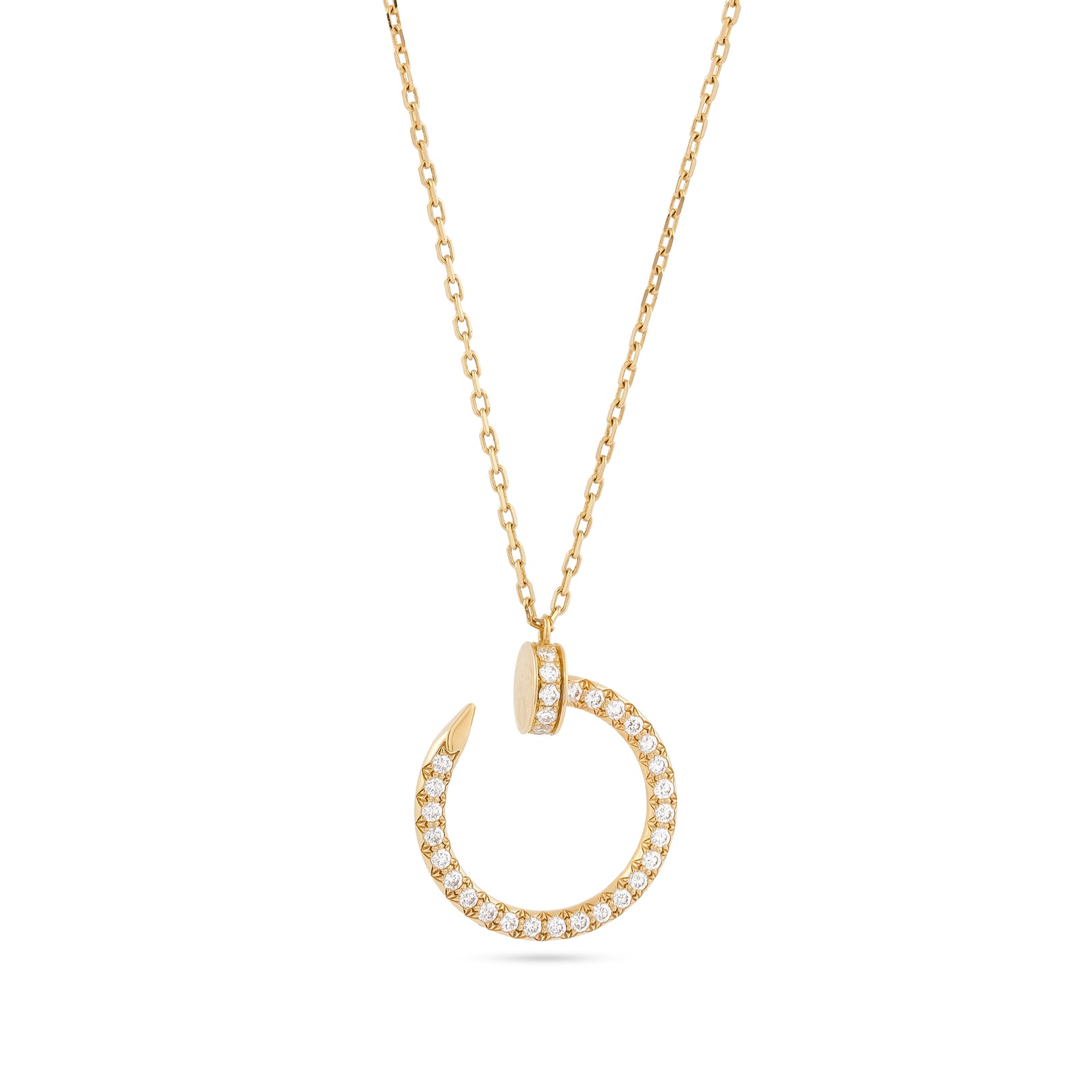 Cartier 18ct Yellow Gold Juste un Clou Diamond Necklace B7224895