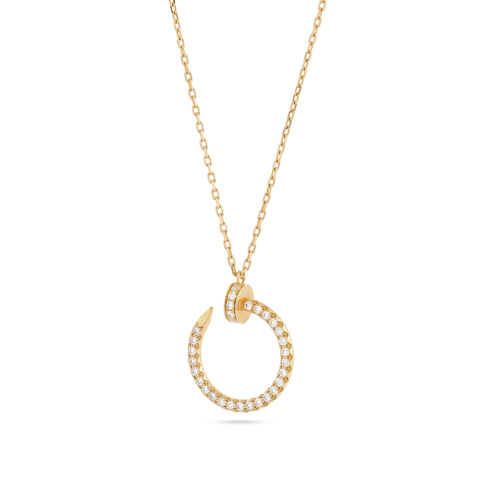 Cartier 18ct Yellow Gold Juste un Clou Diamond Necklace B7224895