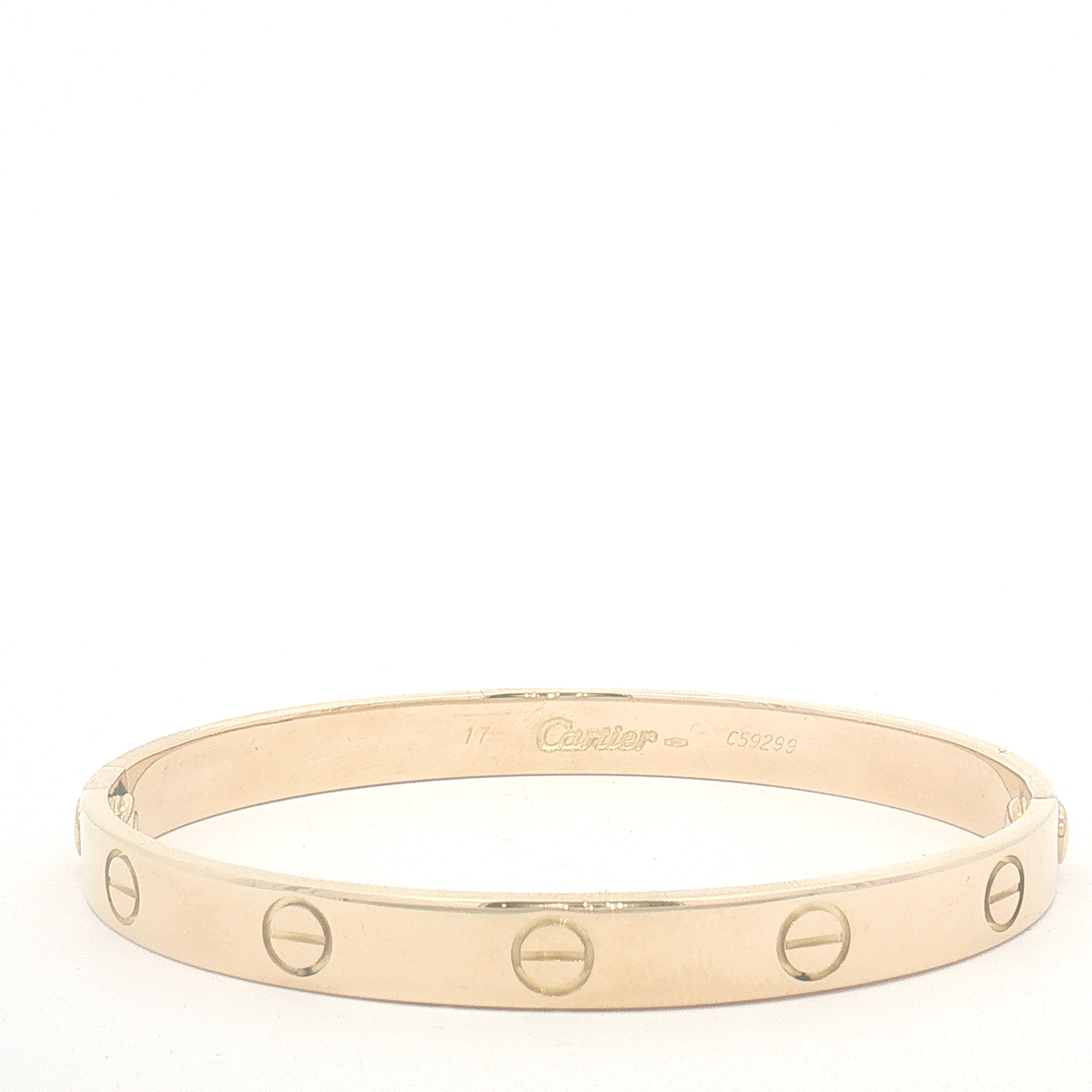 Cartier 18ct Yellow Gold Plain Love Bangle 