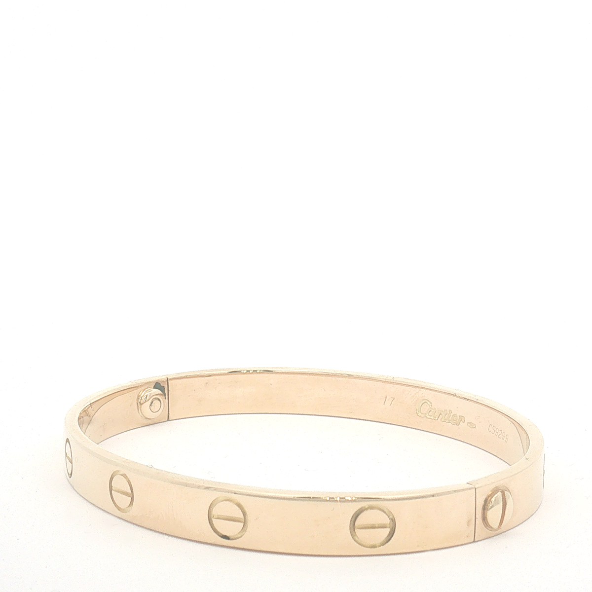 Cartier 18ct Yellow Gold Plain Love Bangle 