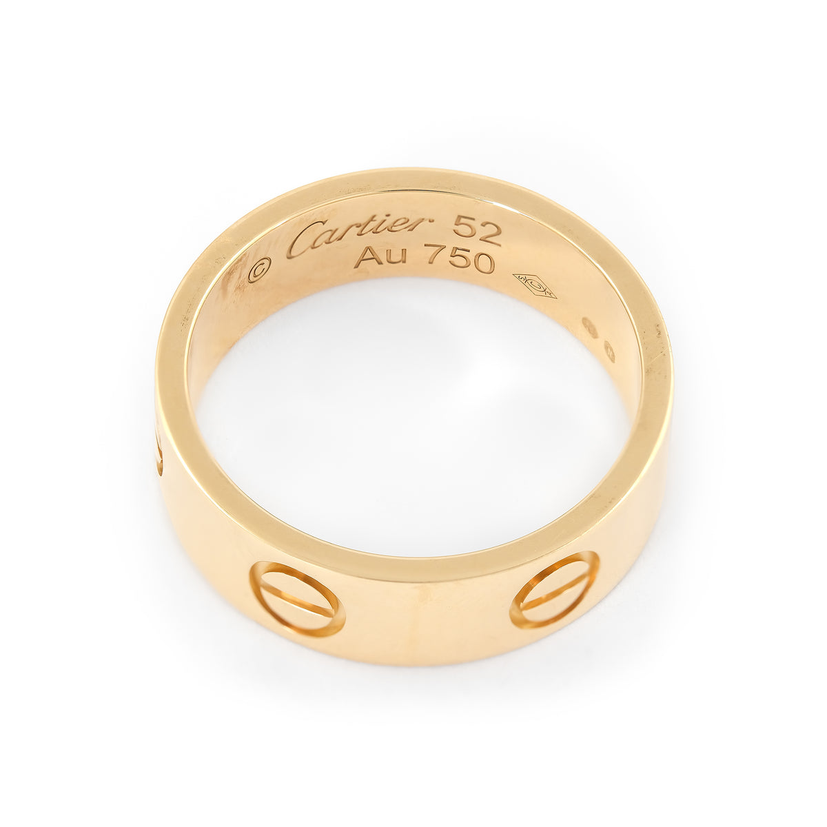 Cartier 18ct Yellow Gold Plain Love Ring