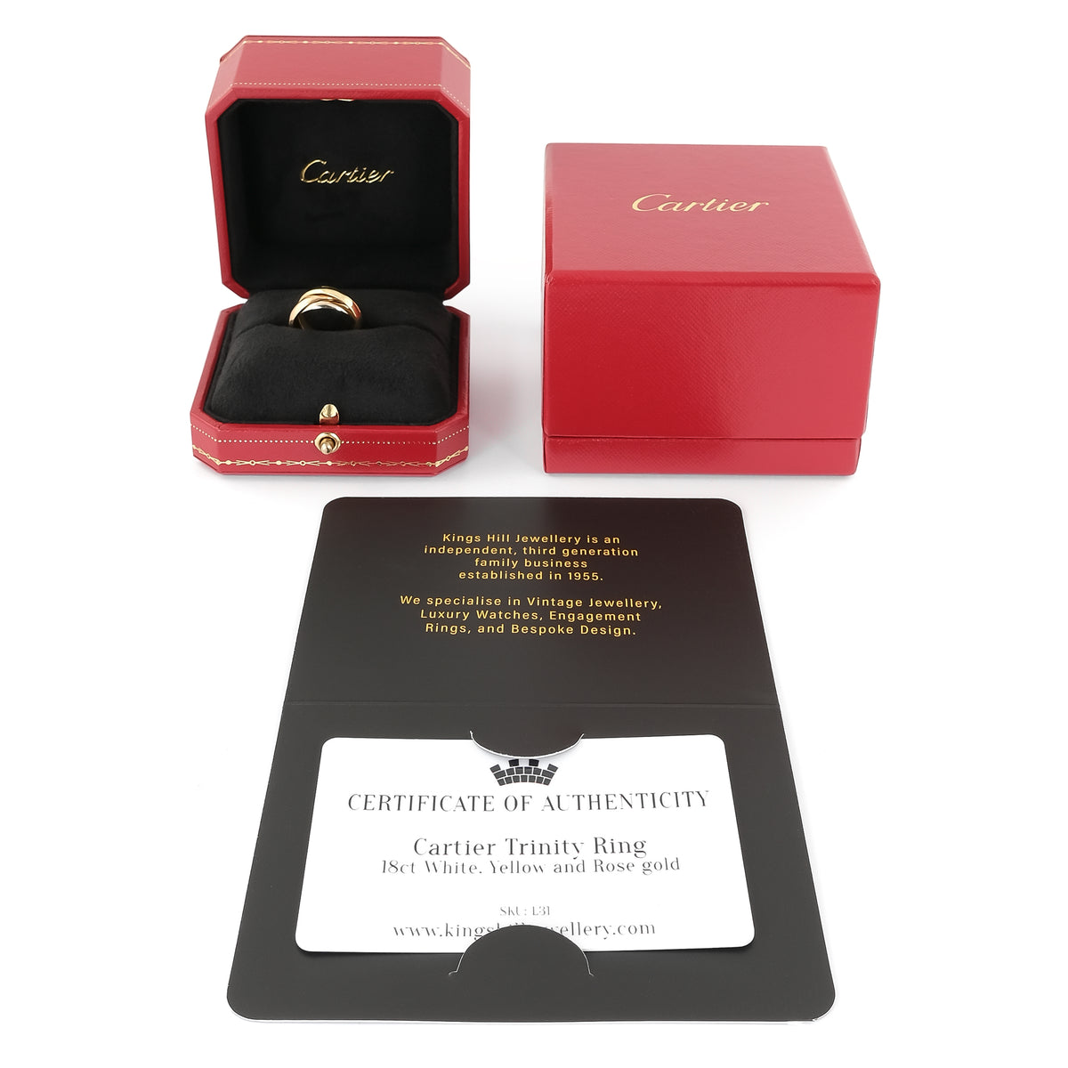 Cartier Classic 18ct Gold Trinity Ring B4234200