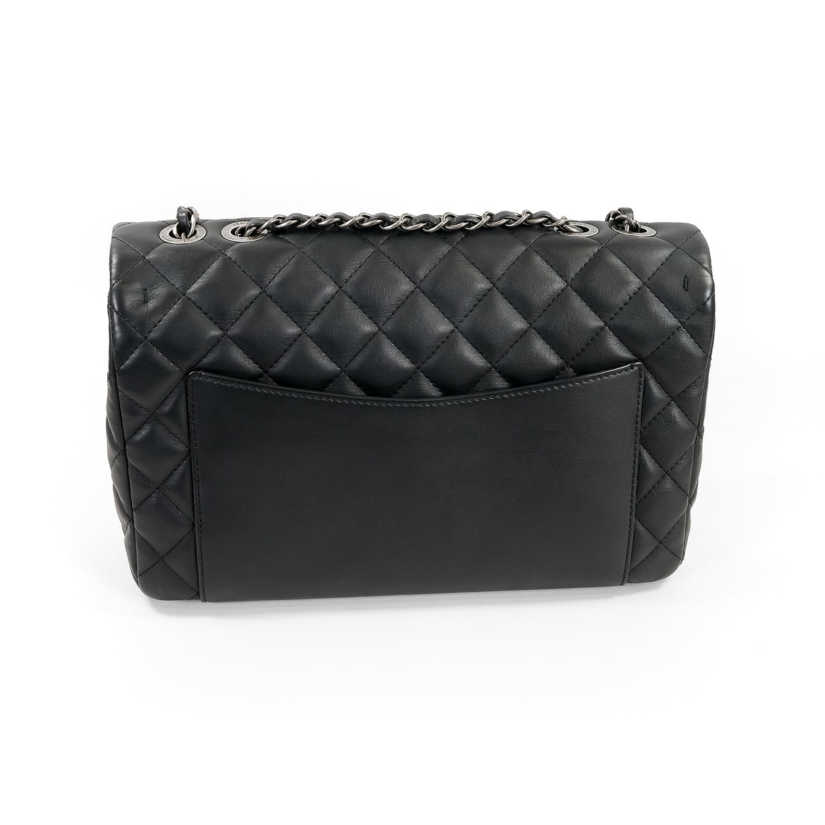 Chanel Black Calfskin Flap Handbag